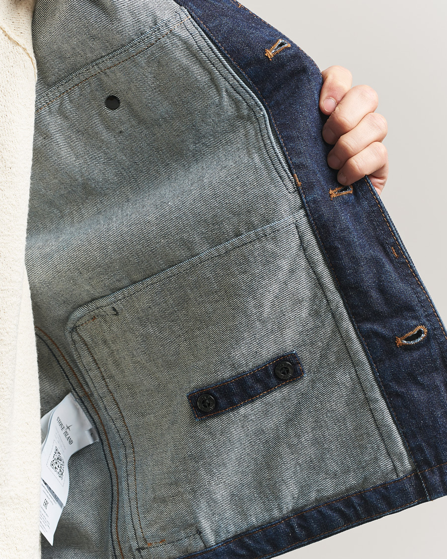 Mies | Takit | Stone Island | Denim Jacket Blue Rinse