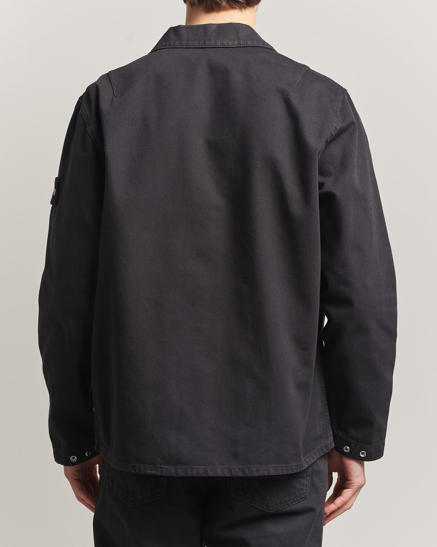 Mies | Takit | Stone Island | Denim Zip Overshirt Black
