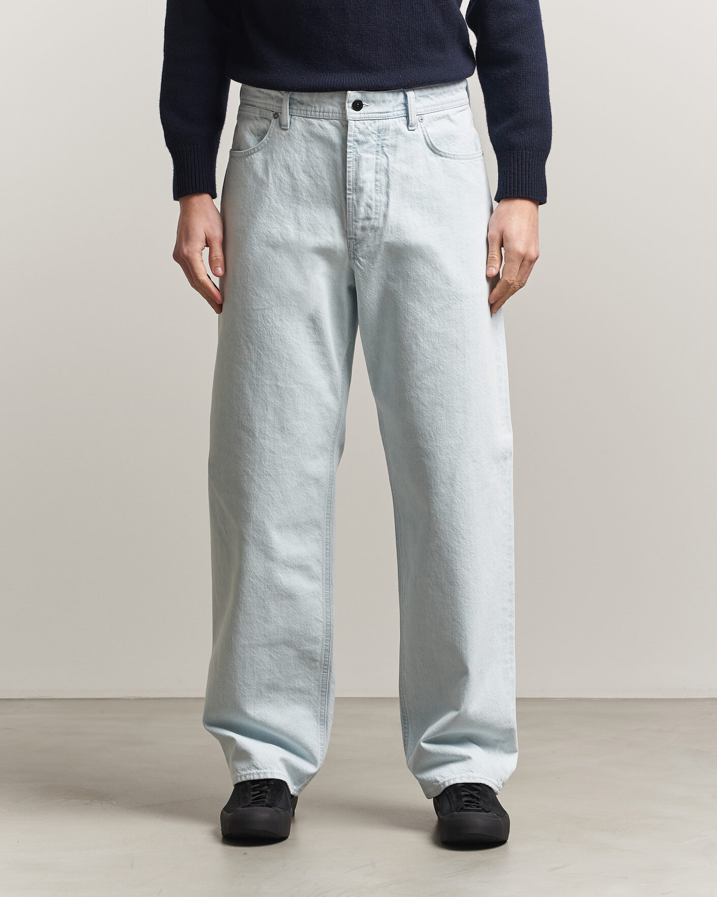 Mies | Farkut | Stone Island | Loose Fit Denim Jeans Blue Extra Bleach