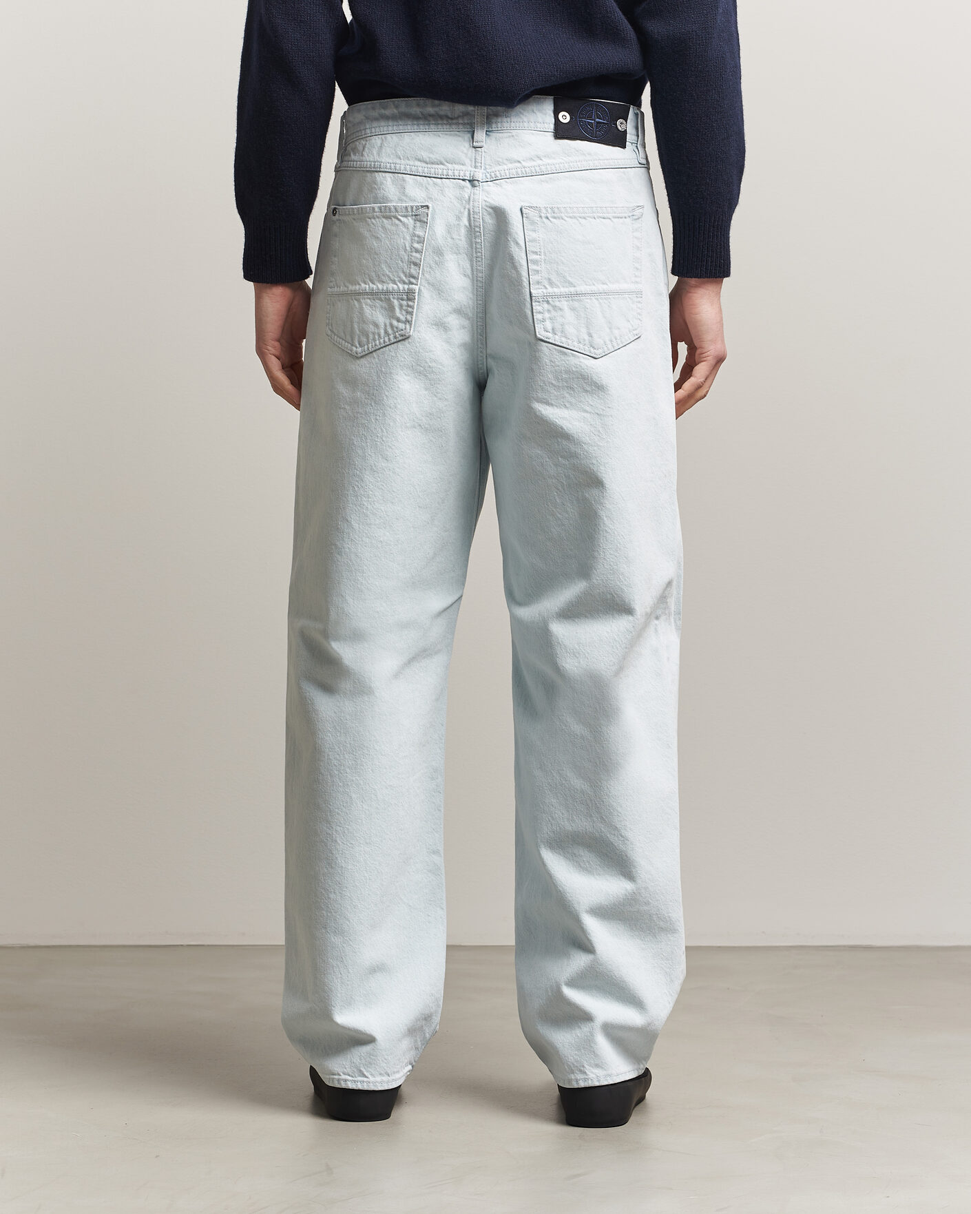 Mies | Farkut | Stone Island | Loose Fit Denim Jeans Blue Extra Bleach