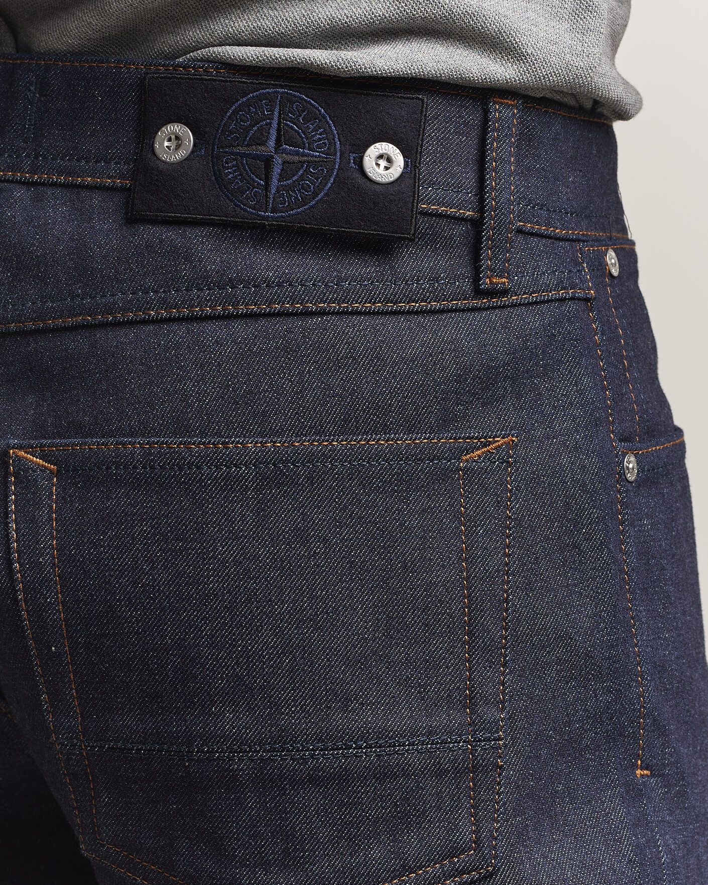 Mies | Housut | Stone Island | Straight Fit Jeans Blue Raw
