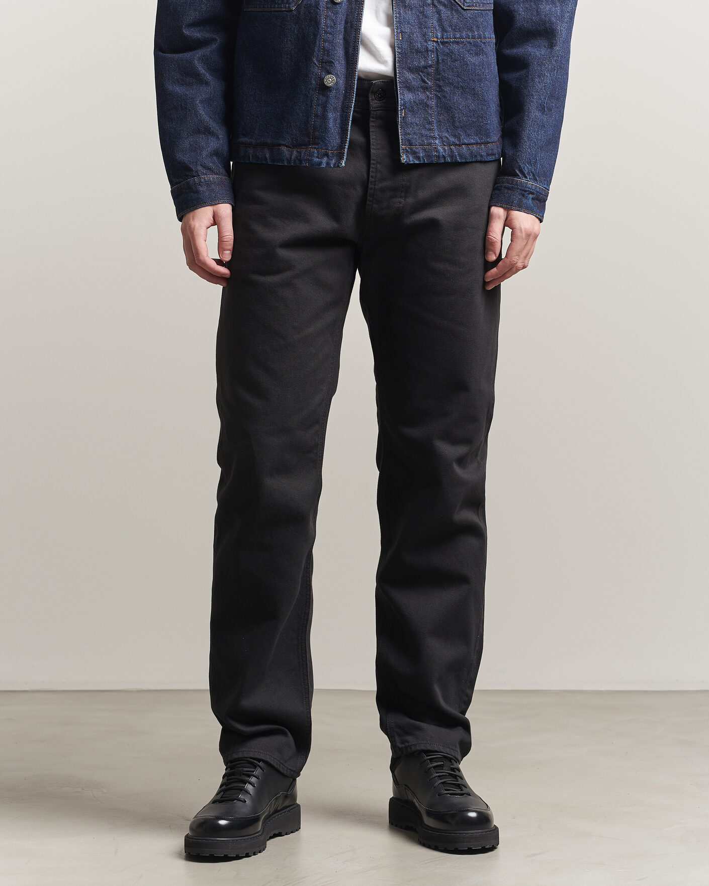 Mies | Farkut | Stone Island | Straight Fit Denim Jeans Black