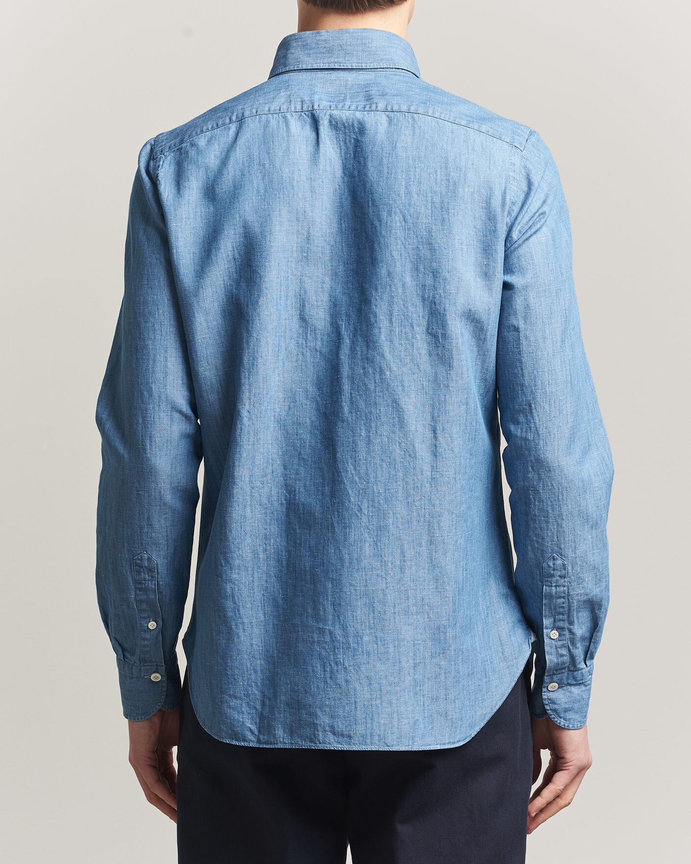 Mies | Kauluspaidat | Finamore Napoli | Double Pocket Overshirt Light Blue