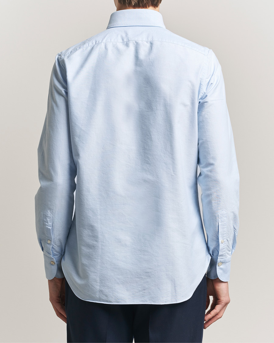 Mies | Kauluspaidat | Finamore Napoli | Gaeta Oxford Button Down Shirt Light Blue