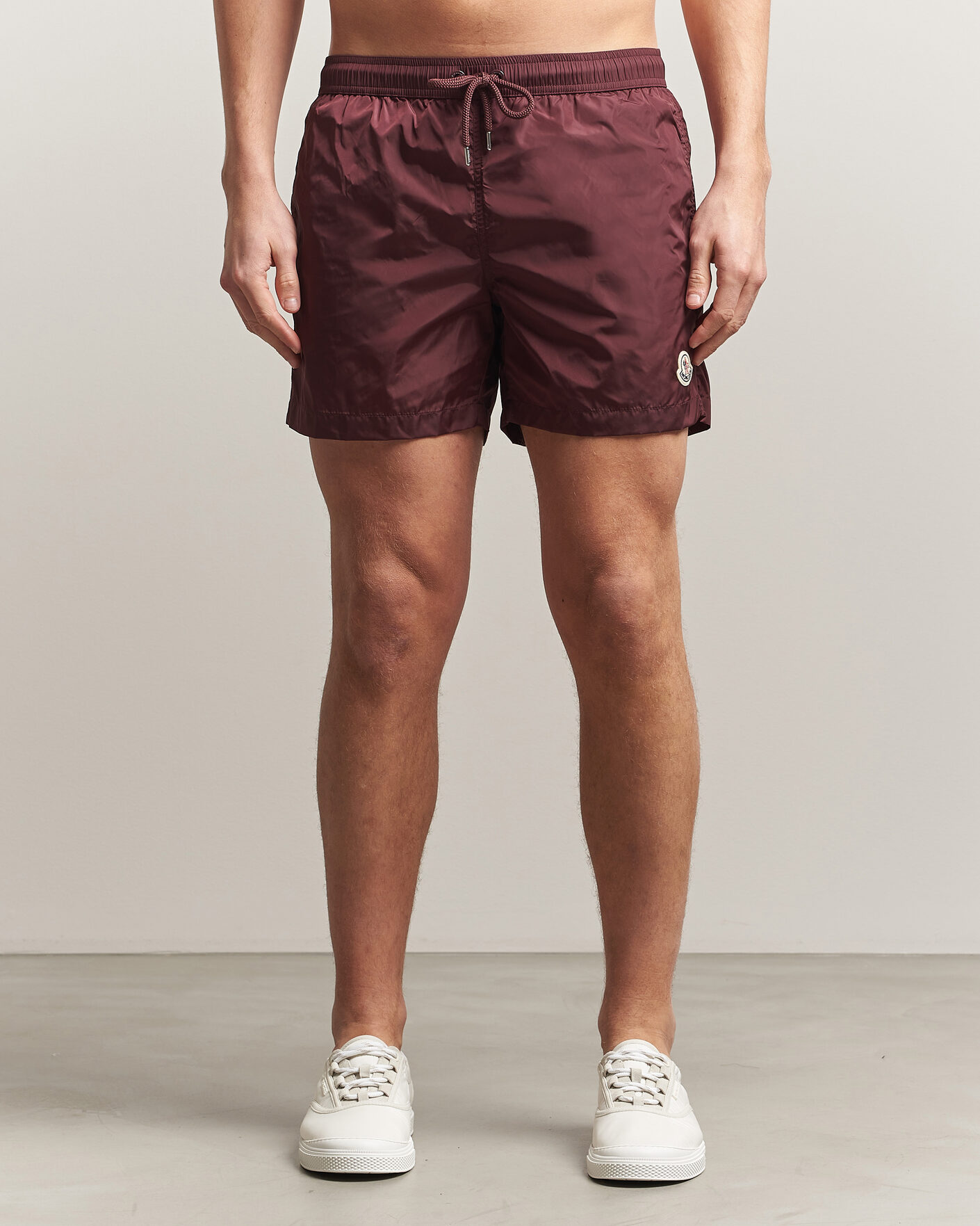 Mies | Uimahousut | Moncler | Nylon Swim Shorts Burgundy