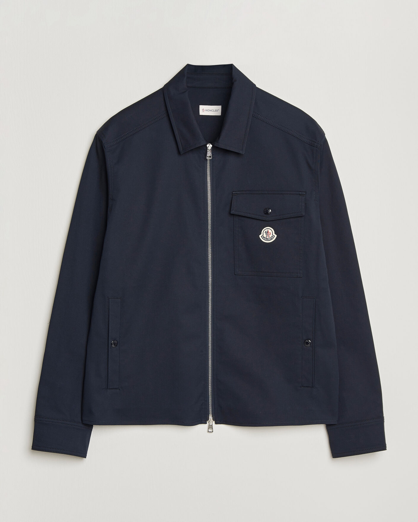 Mies | Kauluspaidat | Moncler | Zip Overshirt Navy