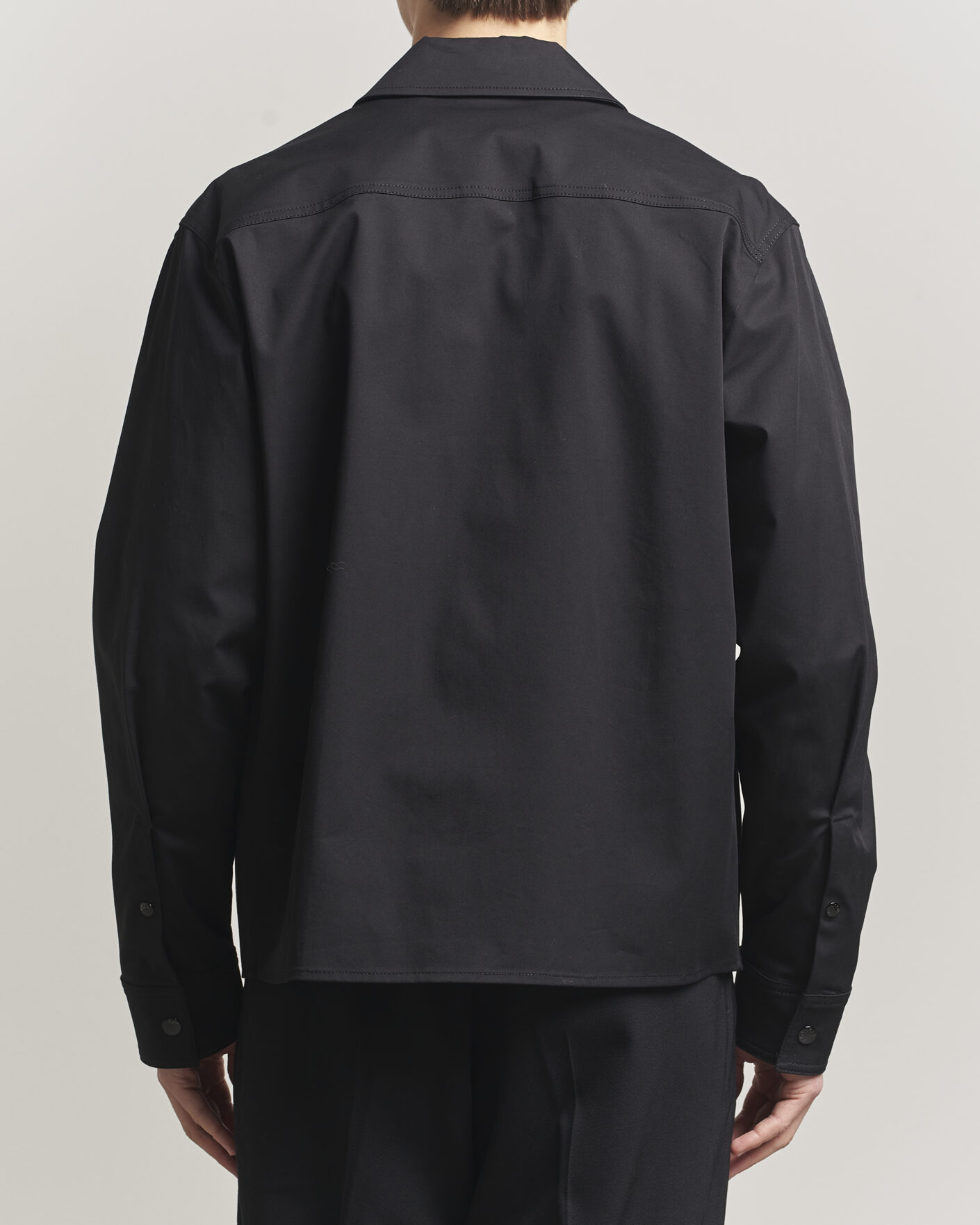Mies | Kauluspaidat | Moncler | Zip Overshirt Black