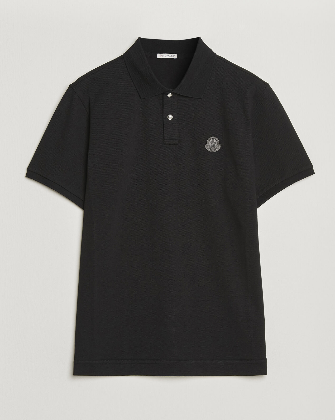 Mies | Pikeet | Moncler | Luxury Logo Polo Black