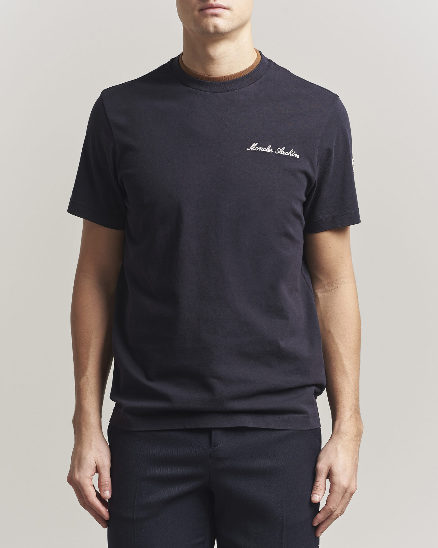 Mies | T-paidat | Moncler | Signature Logo T-Shirt Navy