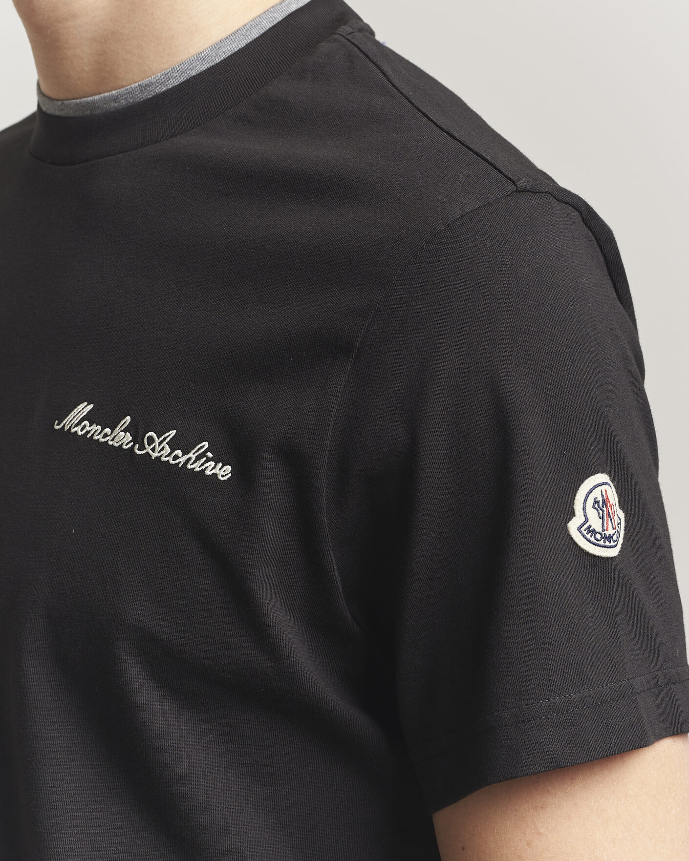 Mies | T-paidat | Moncler | Signature Logo T-Shirt Black