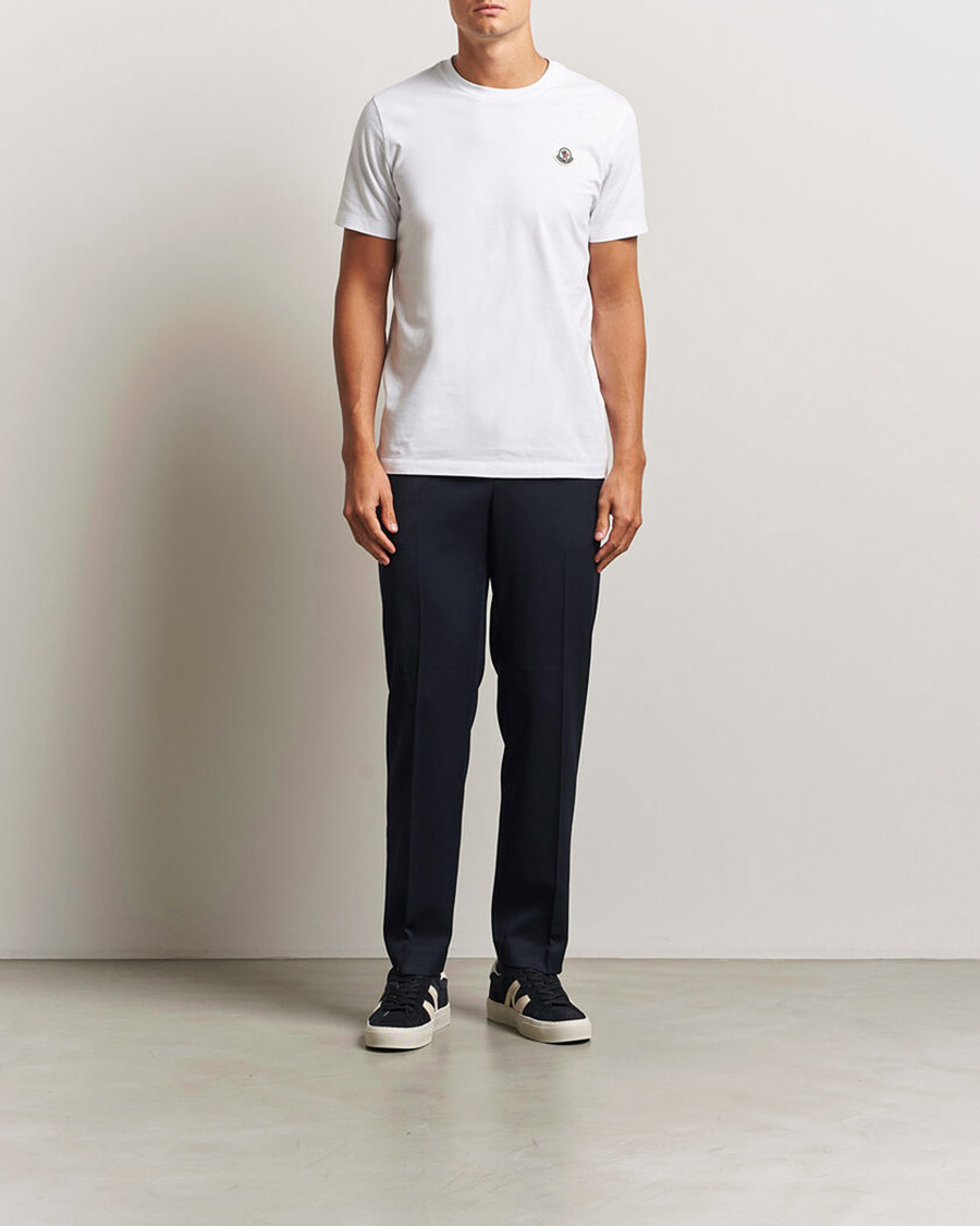 Mies | T-paidat | Moncler | 3-Pack Logo T-Shirts Black/White/Green