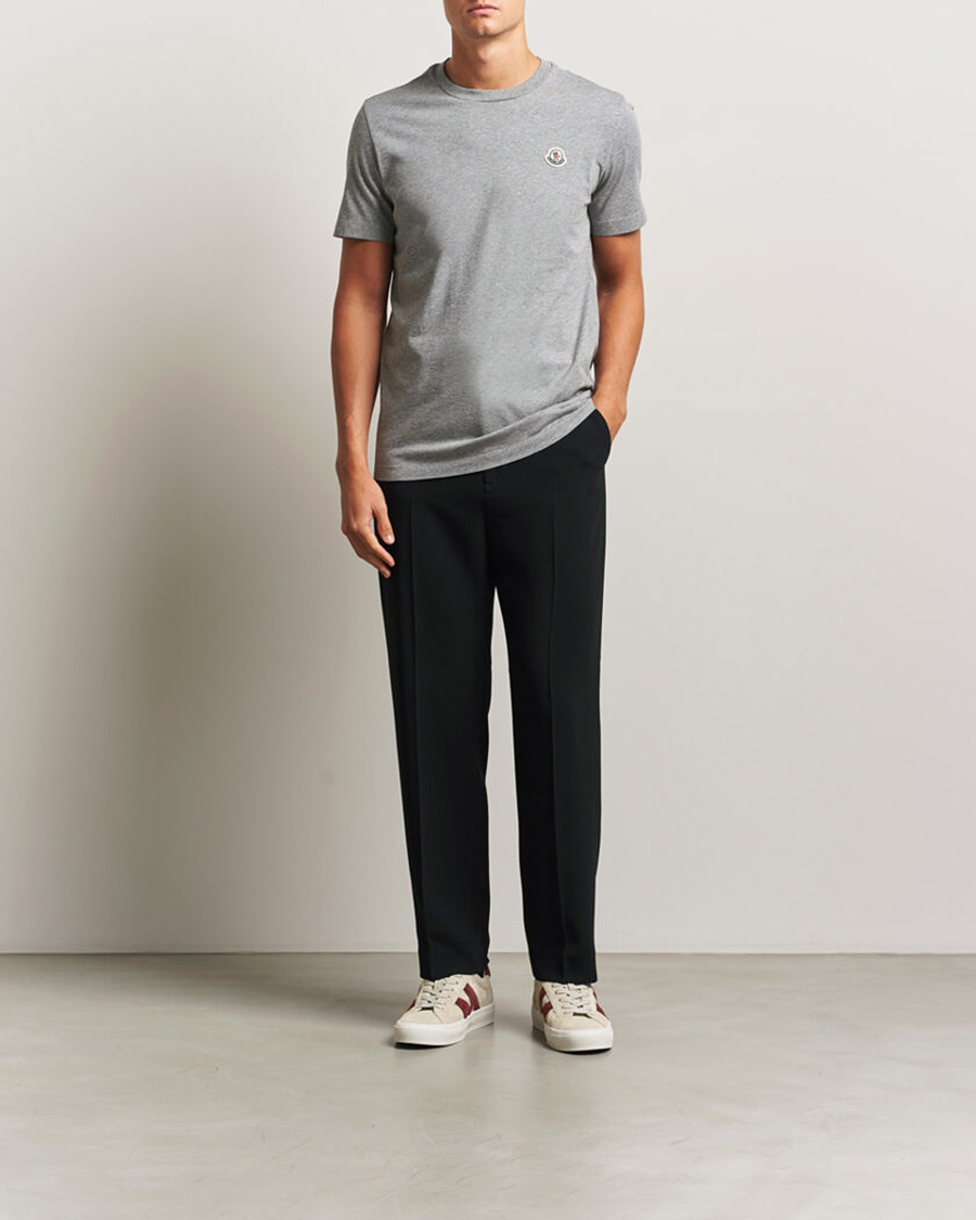 Mies | T-paidat | Moncler | 3-Pack Logo T-Shirts Black/White/Grey