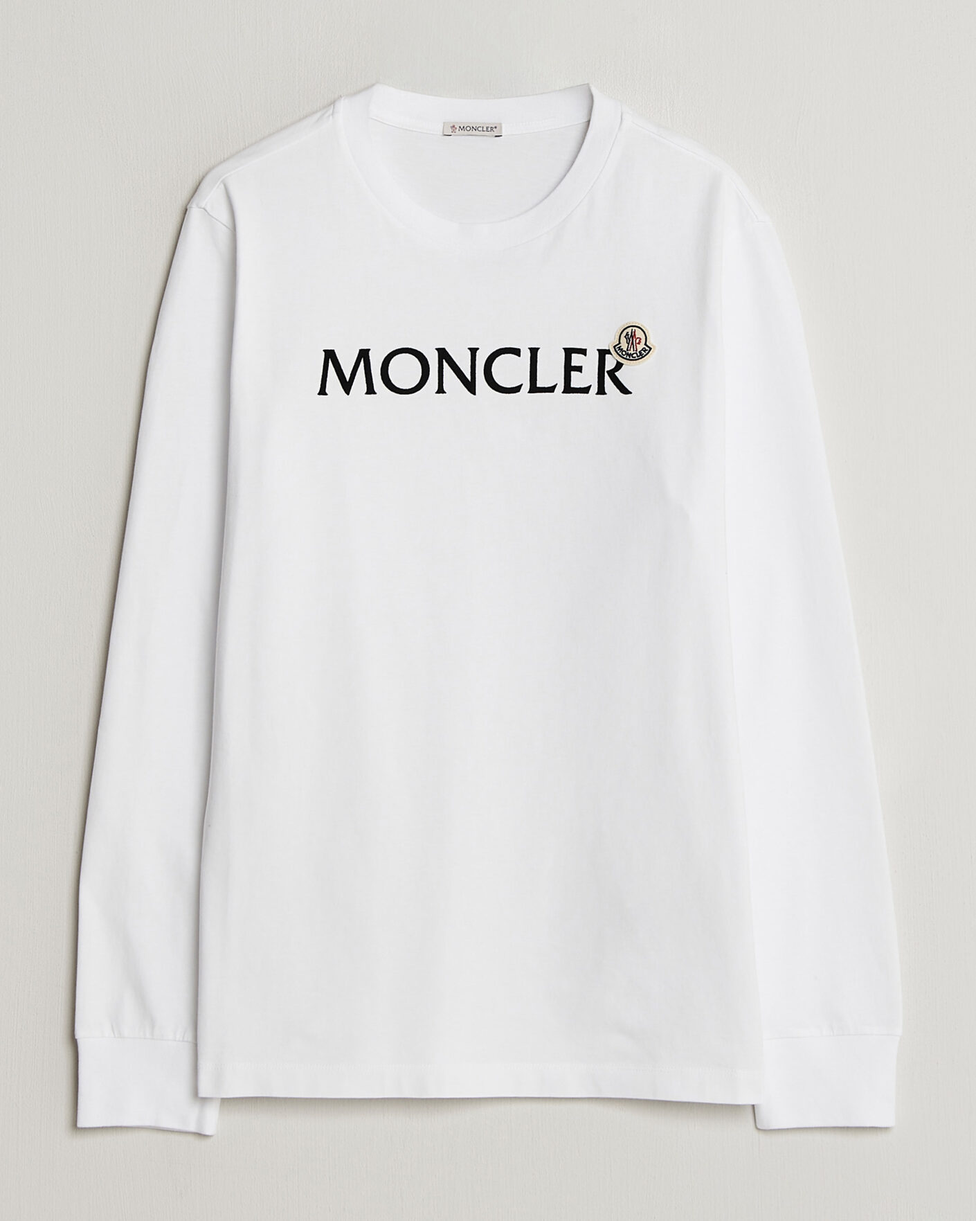 Mies | T-paidat | Moncler | Lettering Logo Long Sleeve T-Shirt White