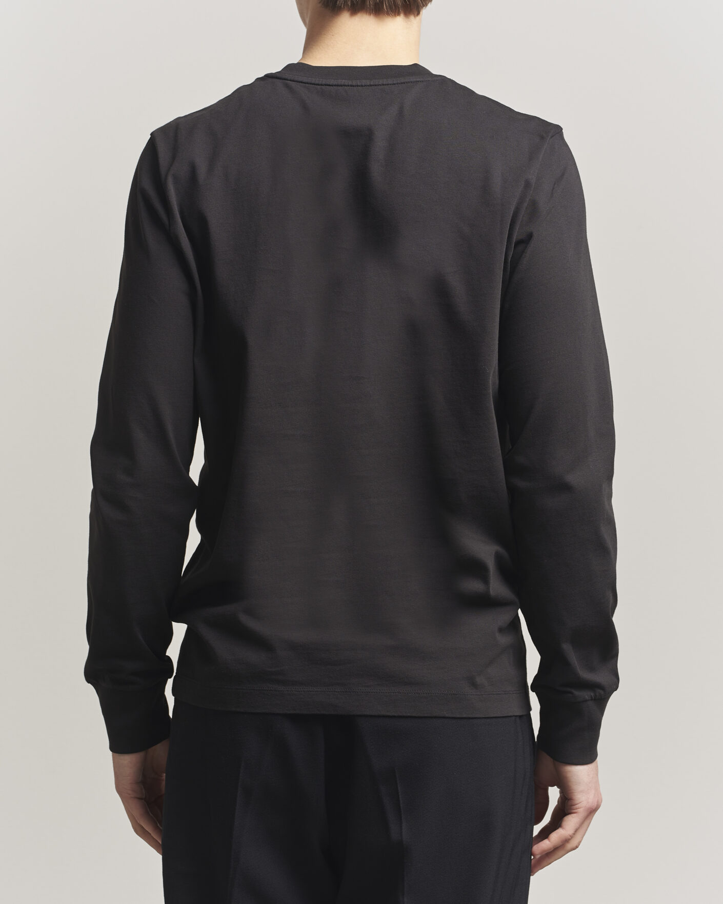 Mies | T-paidat | Moncler | Lettering Logo Long Sleeve T-Shirt Black