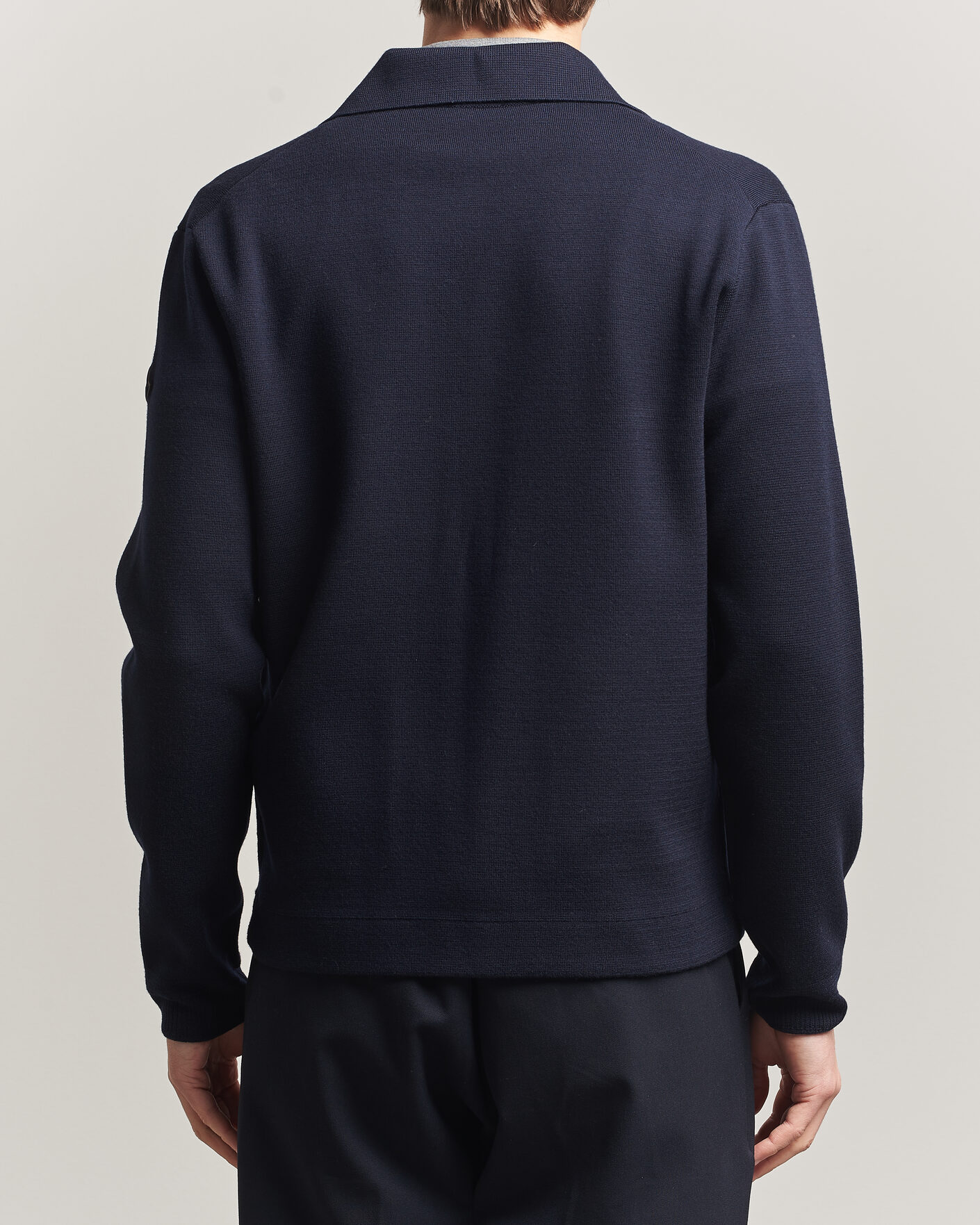 Mies | Puserot | Moncler | Zip Wool Cardigan Navy
