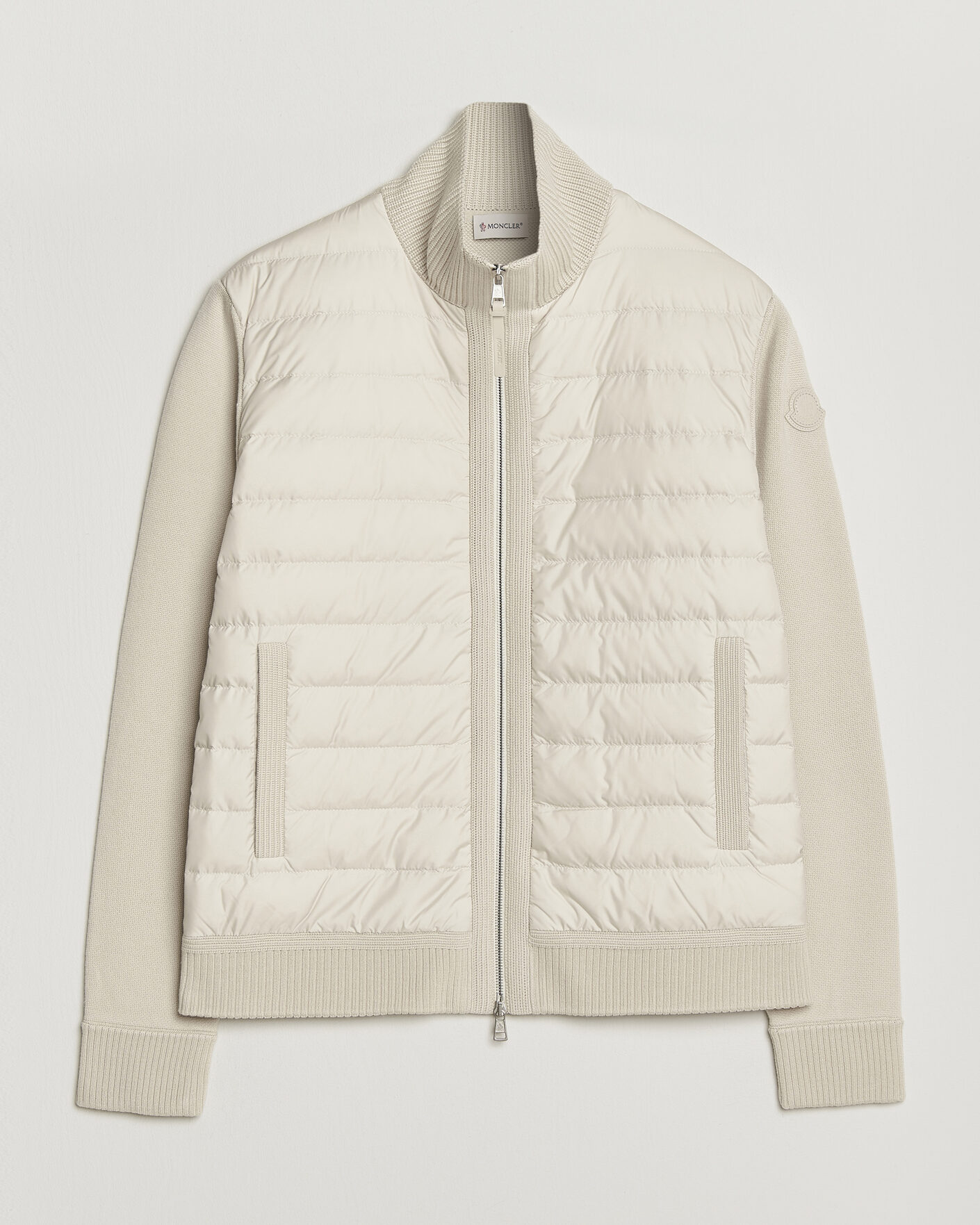 Mies | Takit | Moncler | Luxury Hybrid Zip Cardigan Off White