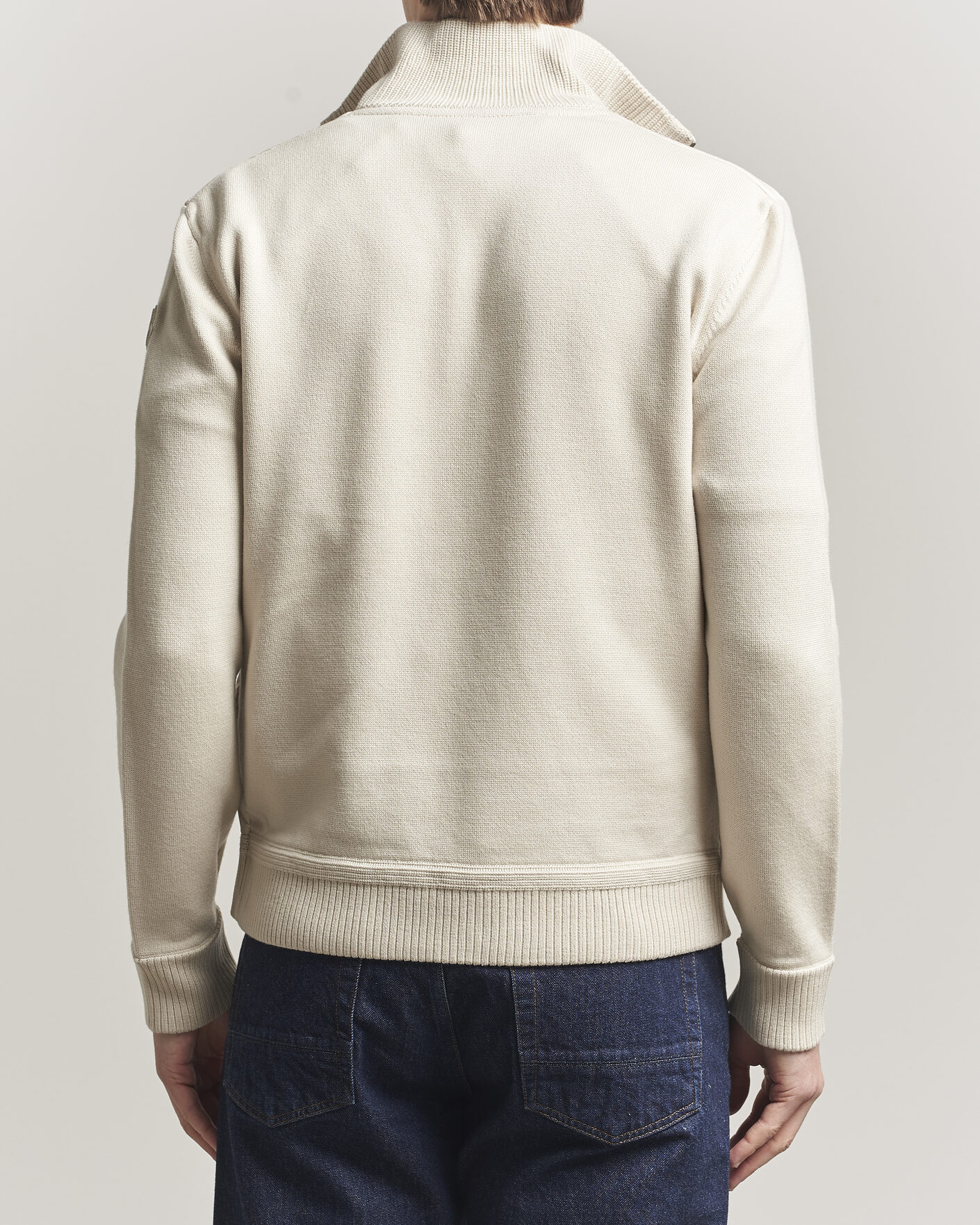 Mies | Takit | Moncler | Luxury Hybrid Zip Cardigan Off White
