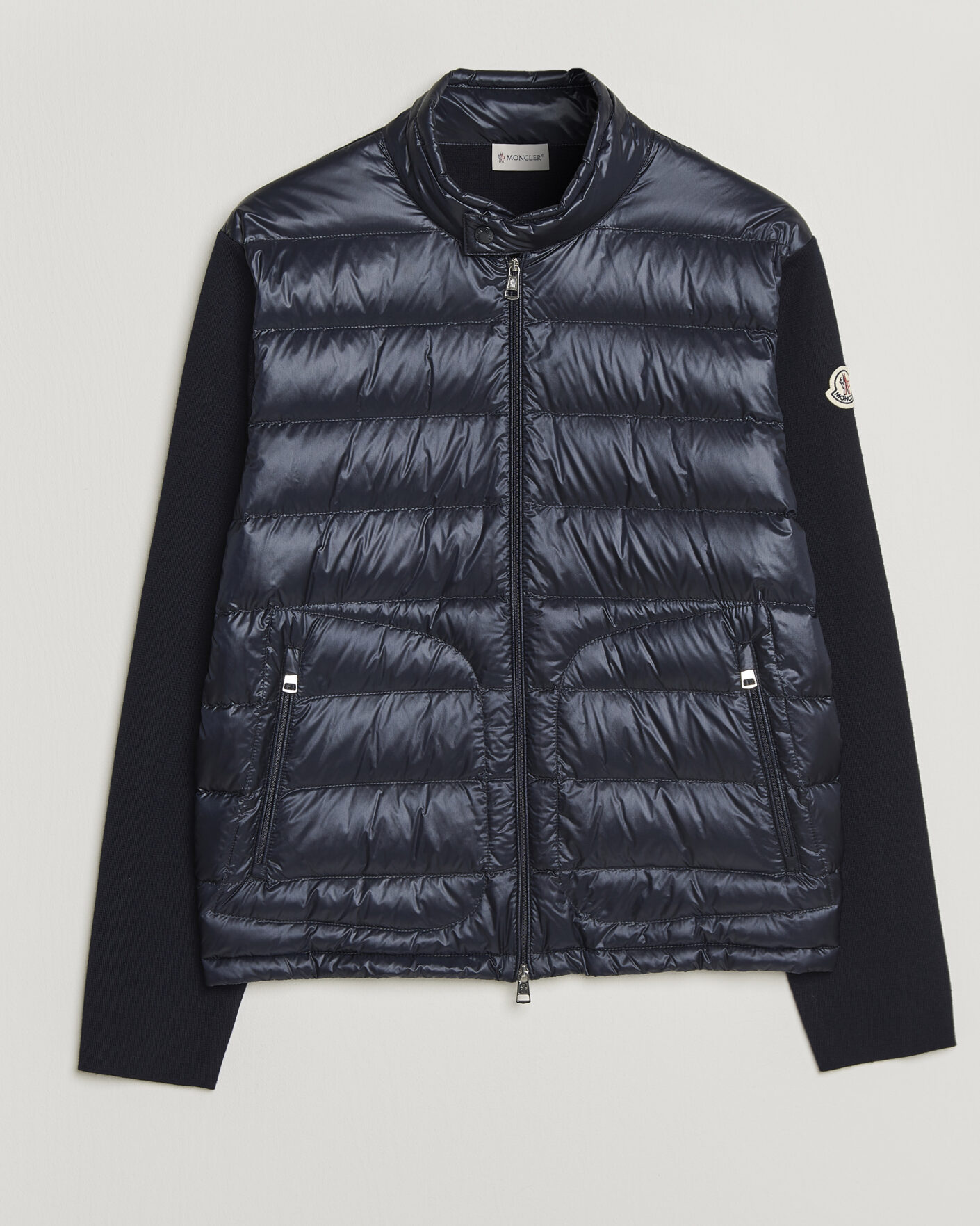 Mies | Takit | Moncler | Hybrid Laque Zip Cardigan Navy
