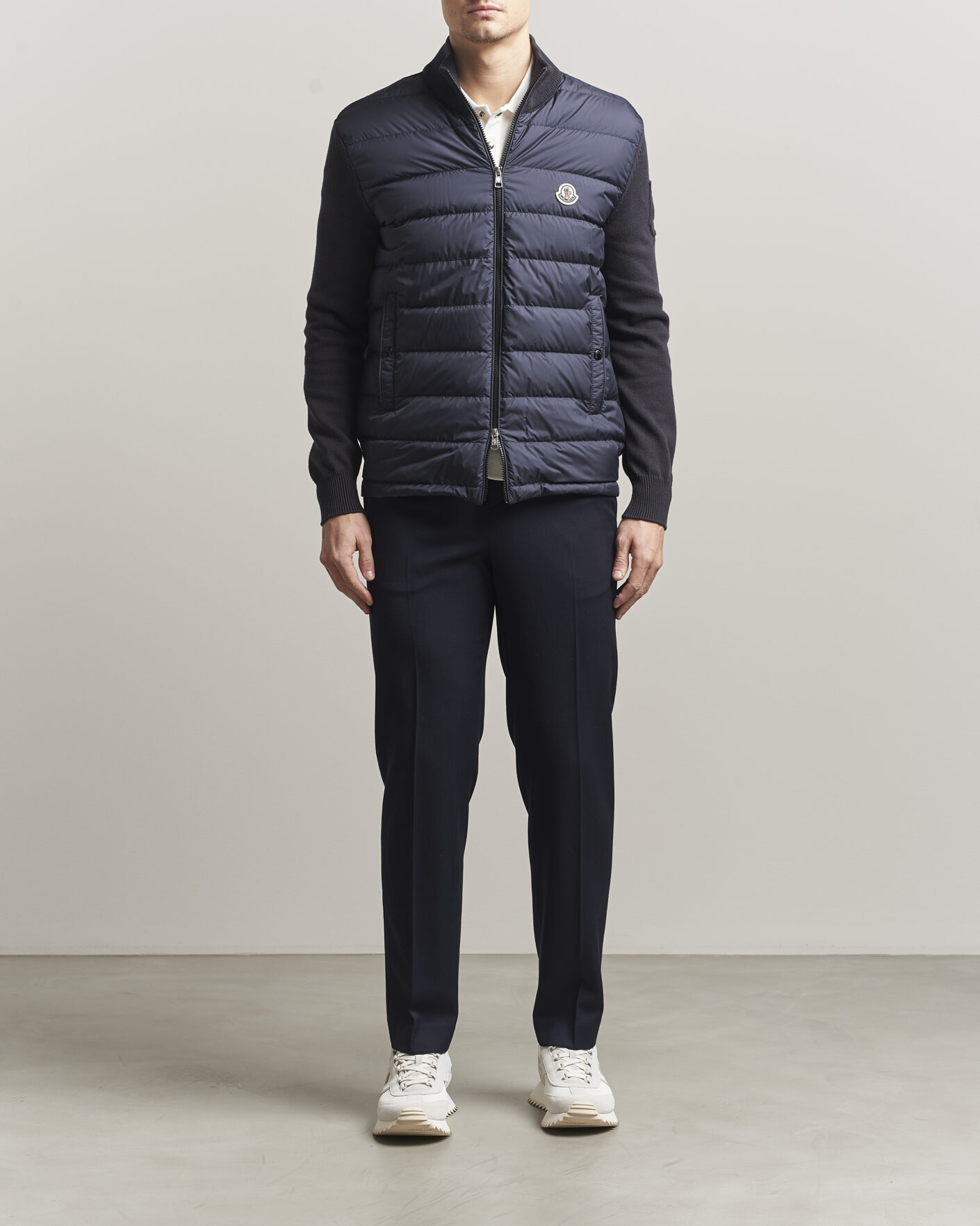 Mies | Takit | Moncler | Hybrid Zip Cardigan Navy