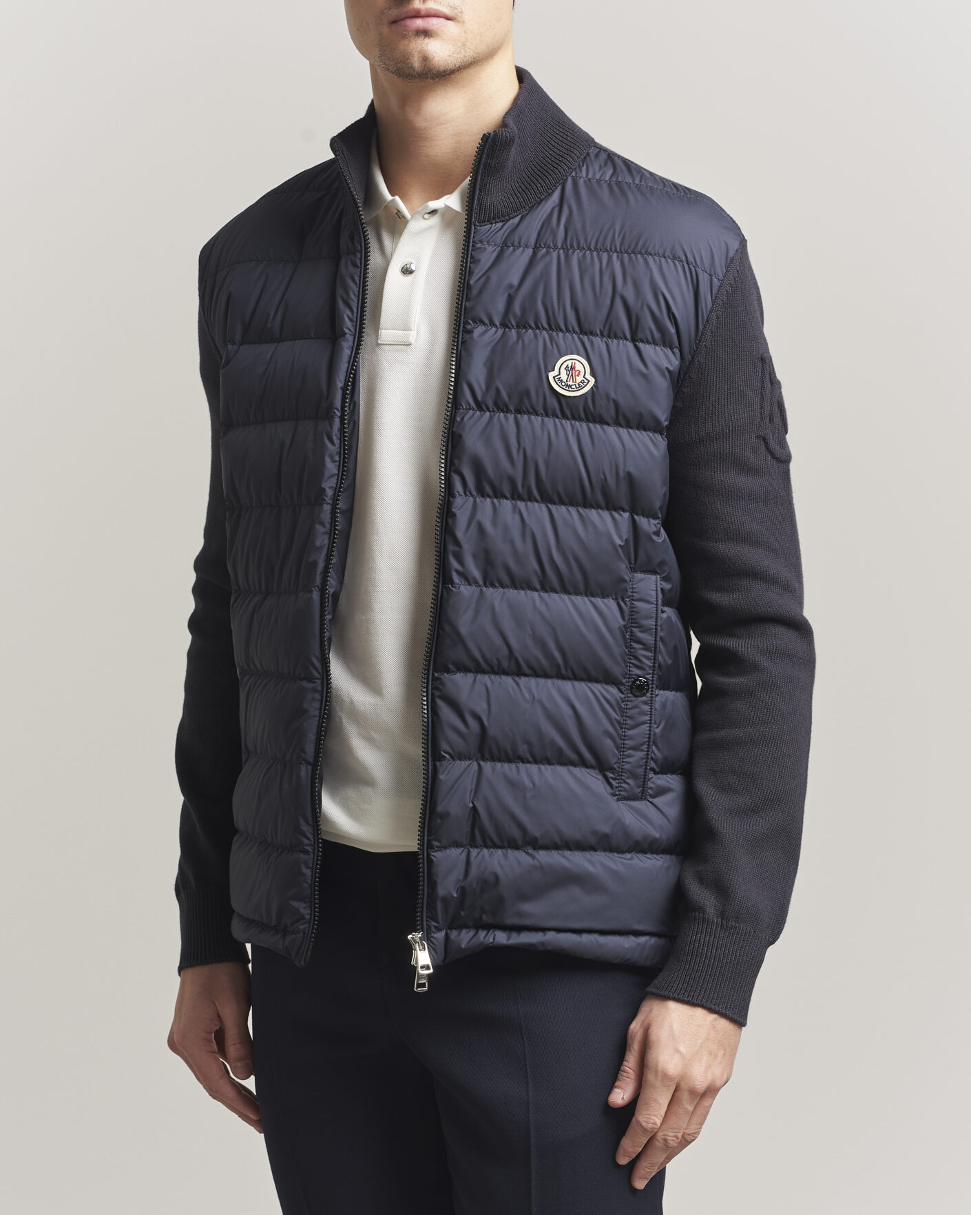 Mies | Takit | Moncler | Hybrid Zip Cardigan Navy