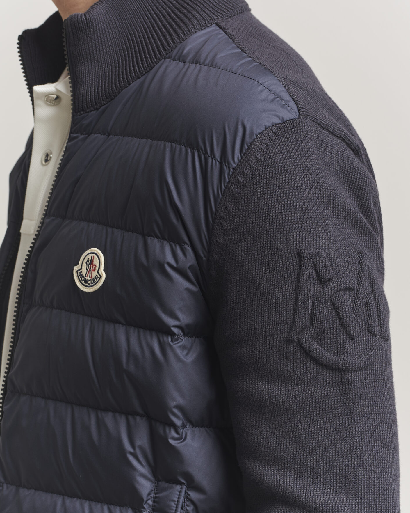 Mies | Takit | Moncler | Hybrid Zip Cardigan Navy