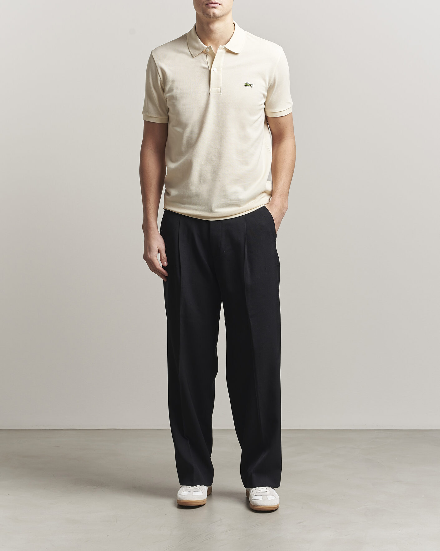 Mies | Pikeet | Lacoste | Slim Fit Polo Piké Naturel Clair