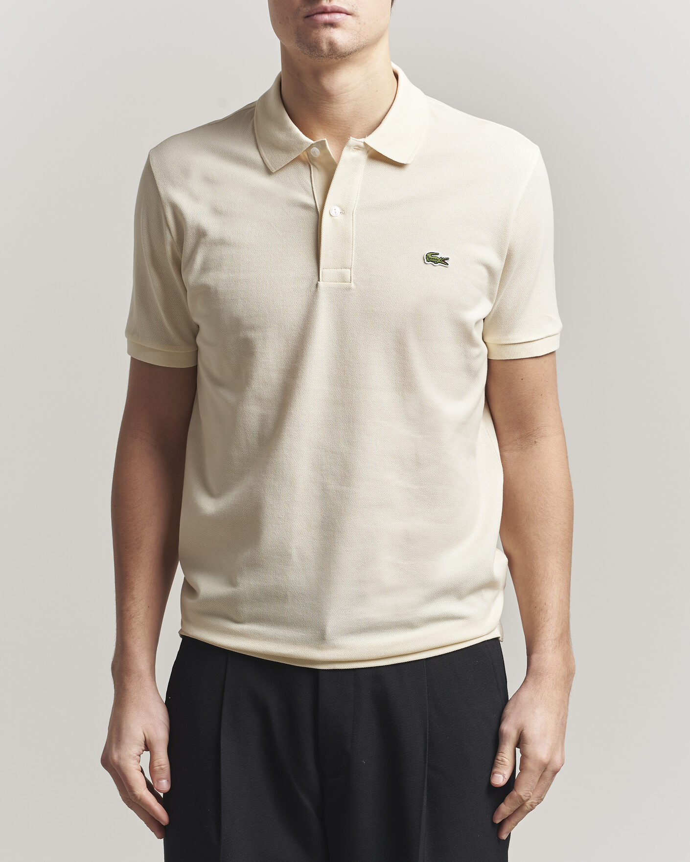 Mies | Pikeet | Lacoste | Slim Fit Polo Piké Naturel Clair