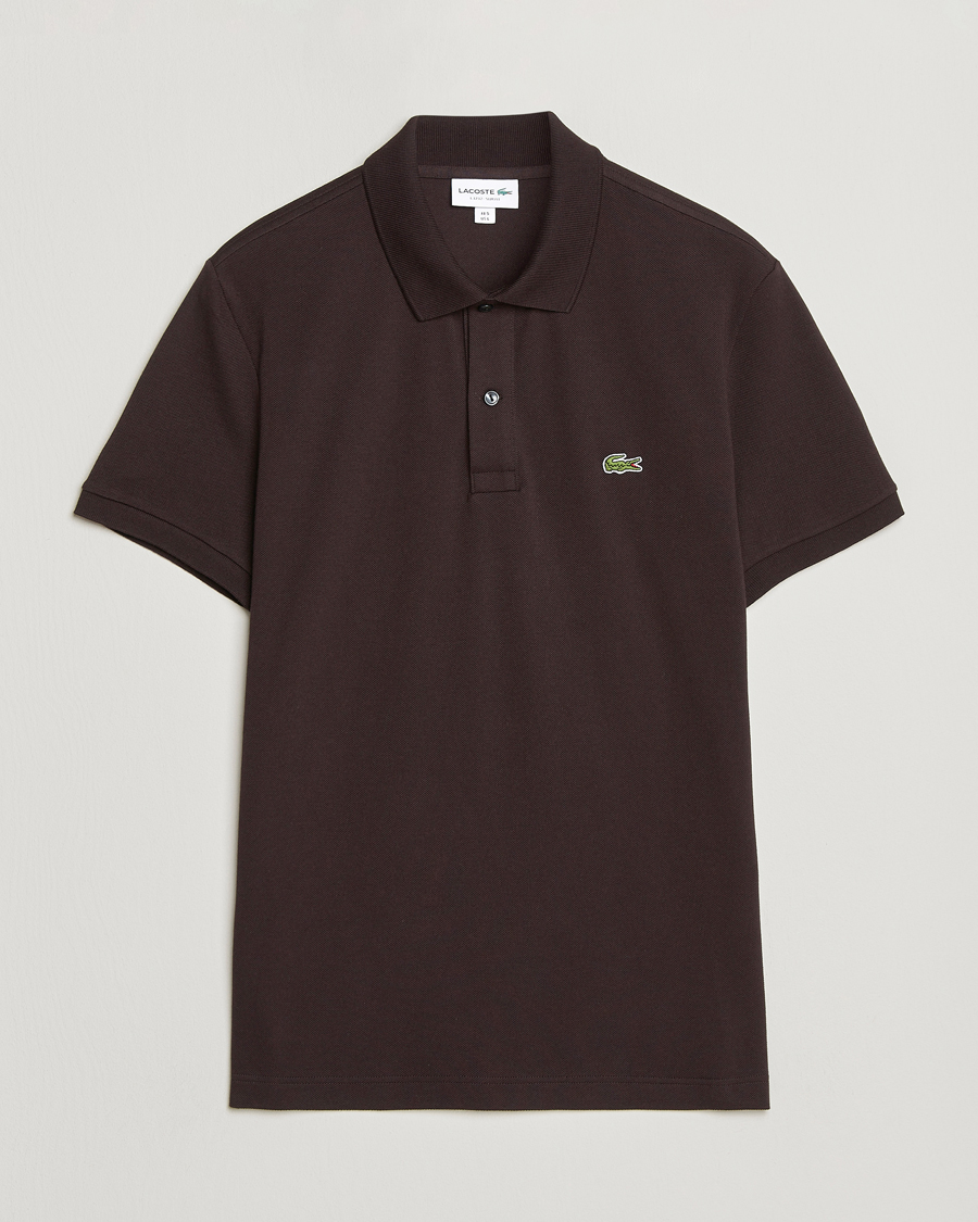 Mies | Pikeet | Lacoste | Slim Fit Polo Piké Buffle Brown