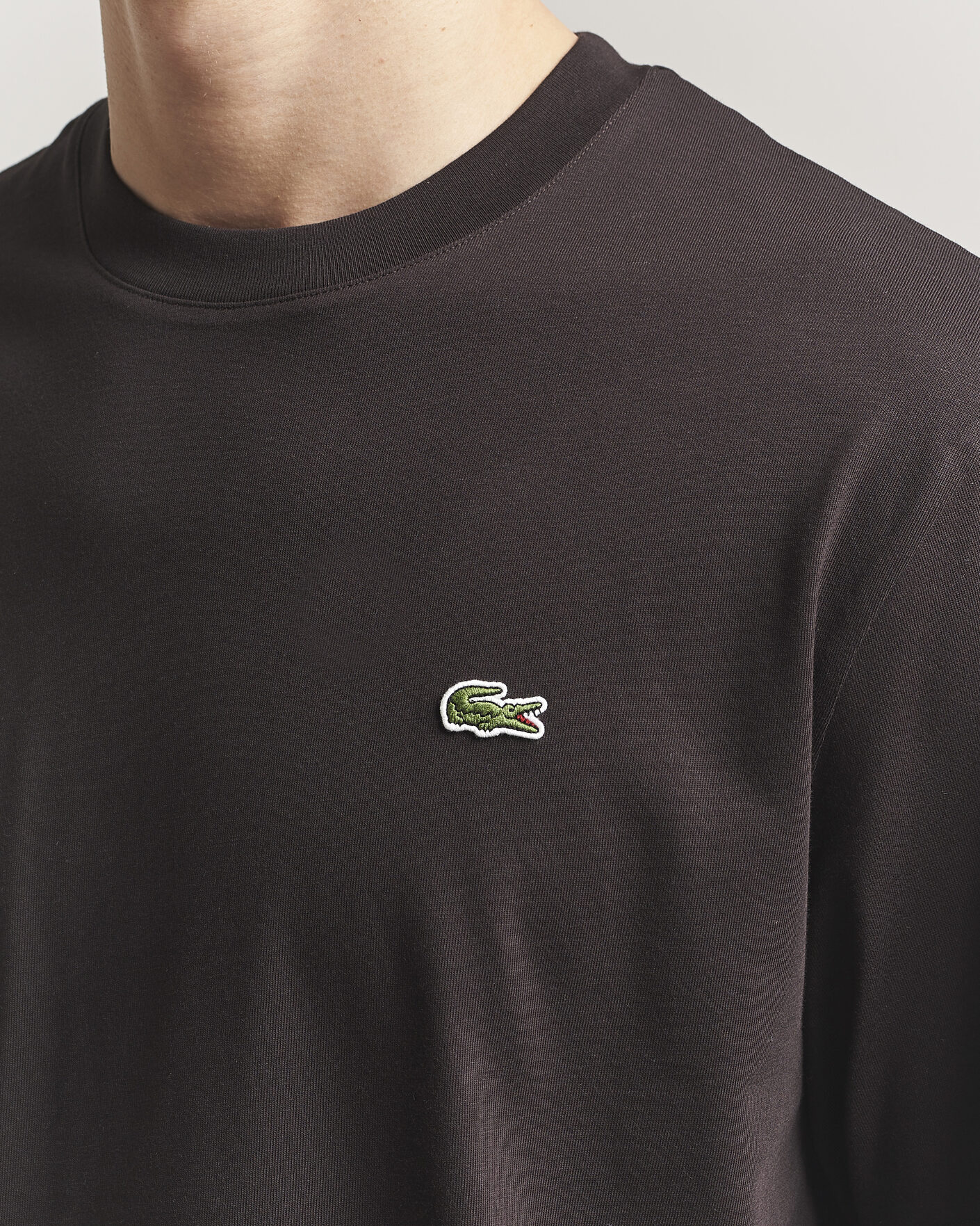 Mies | T-paidat | Lacoste | Crew Neck T-Shirt Buffle Brown