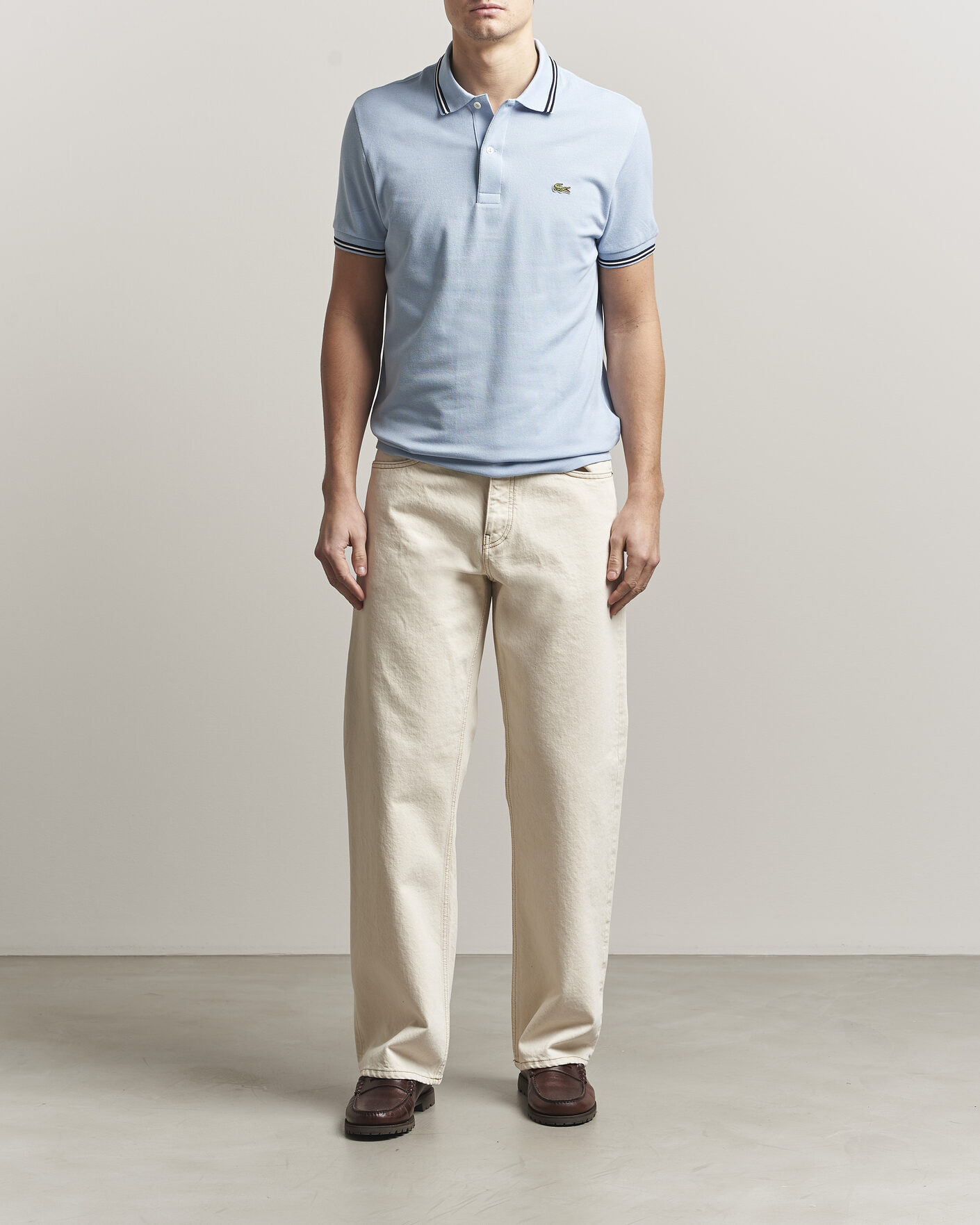 Mies | Pikeet | Lacoste | Original Tipped Polo Piké Chambray
