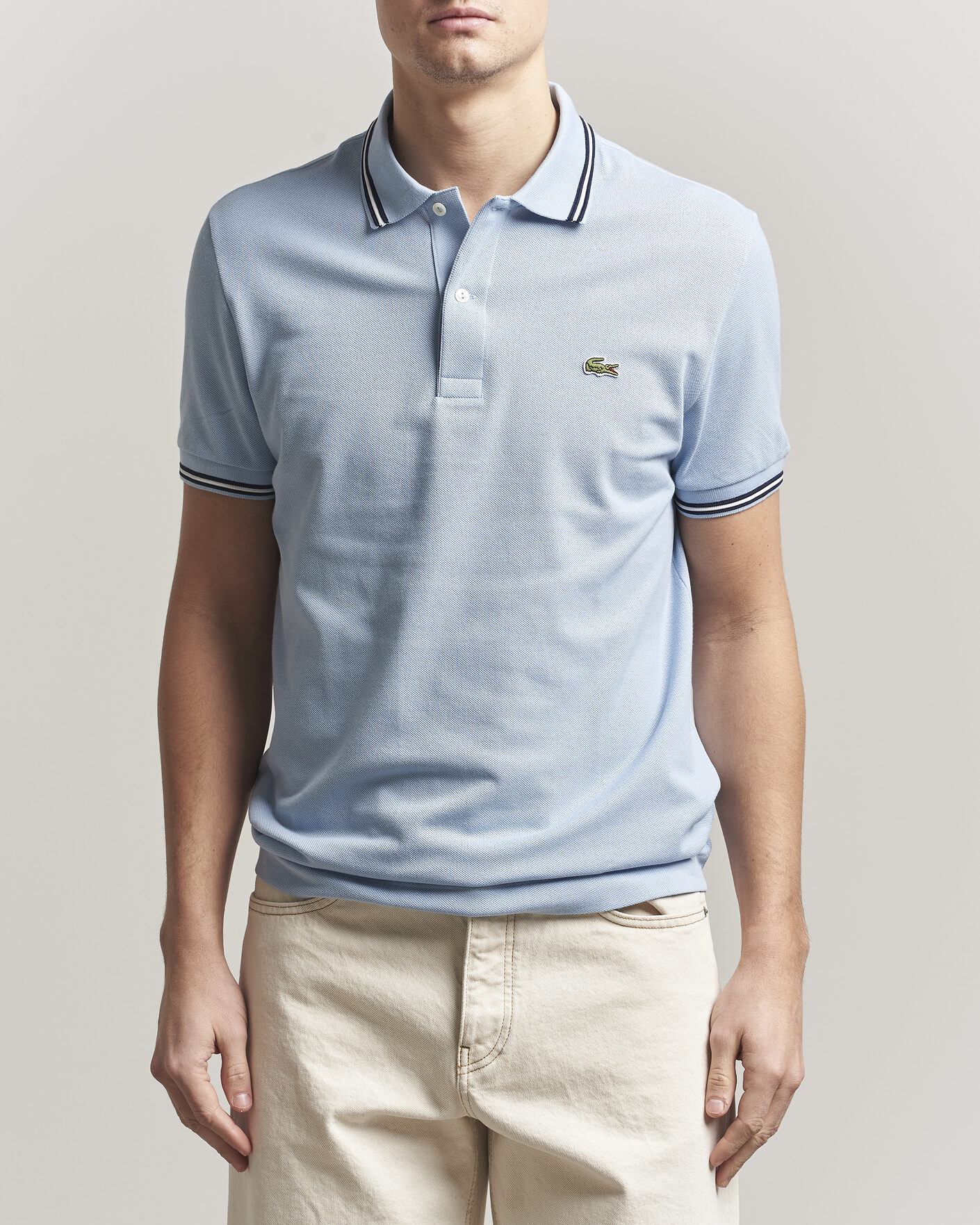 Mies | Pikeet | Lacoste | Original Tipped Polo Piké Chambray
