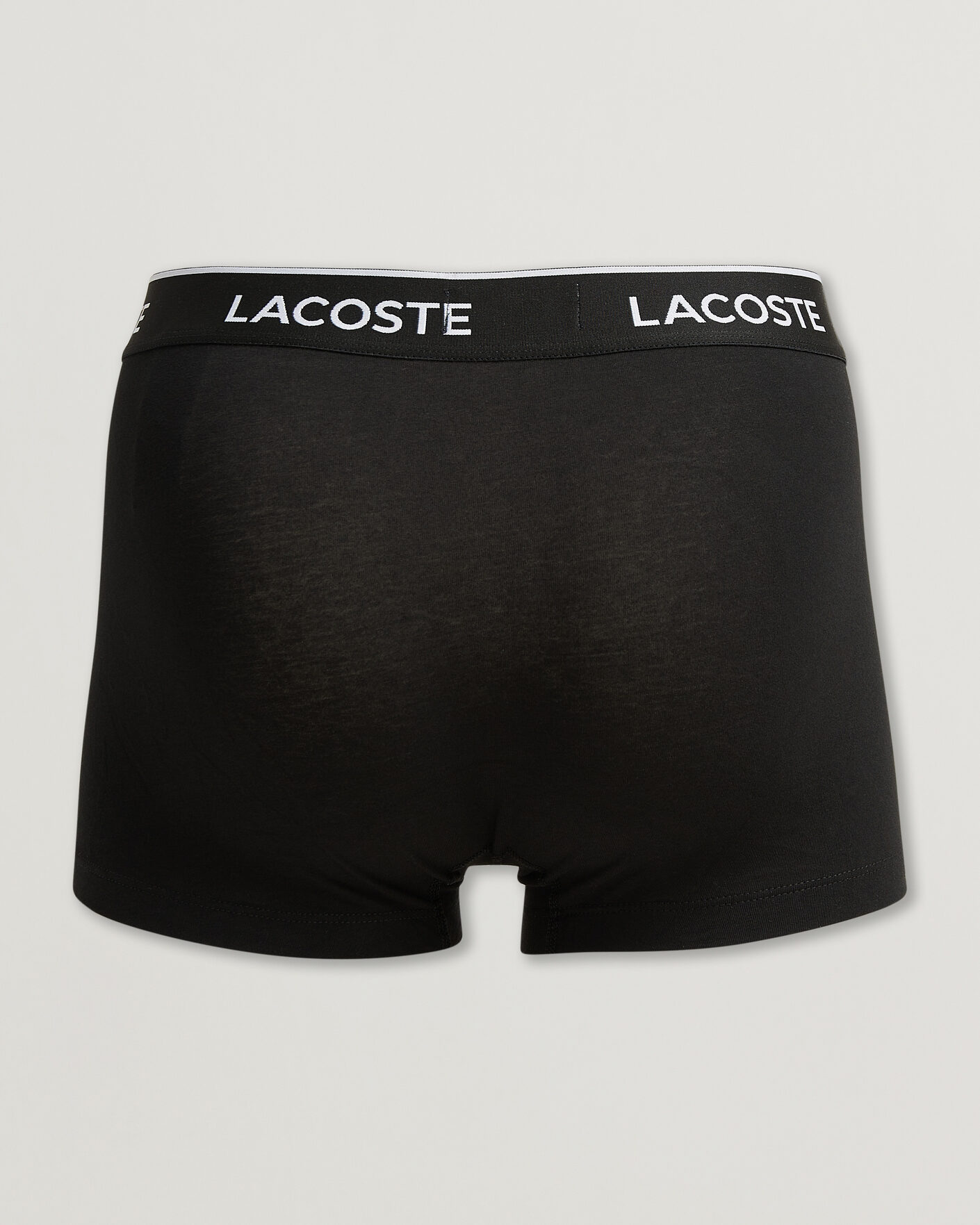 Mies | Alusvaatteet | Lacoste | 3-Pack Stretch Cotton Trunks Black/White/Grey