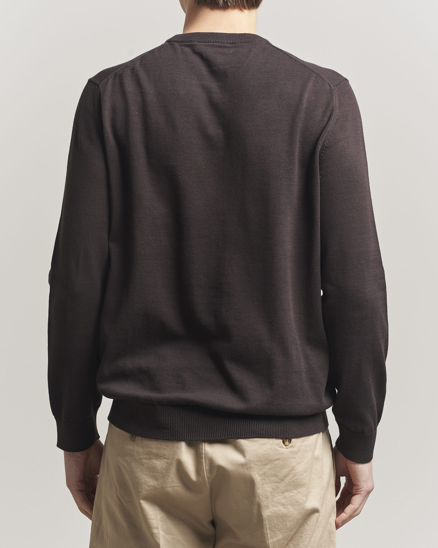 Mies | Puserot | Lacoste | Cotton Knitted Sweater Buffalo Brown