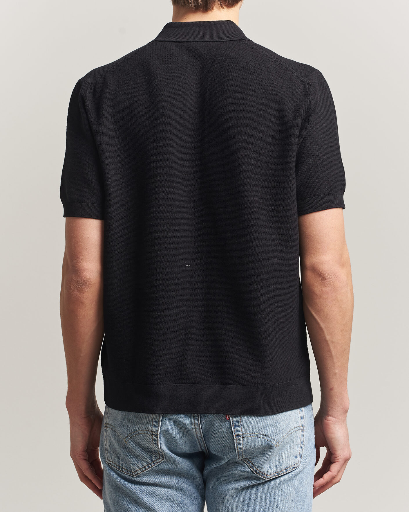 Mies | Pikeet | Lacoste | Cotton Knitted Polo Black