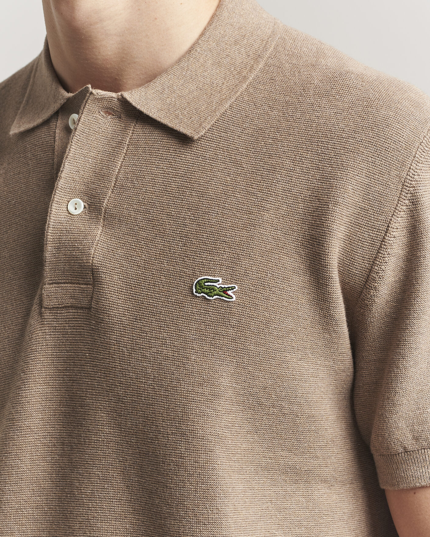 Mies | Pikeet | Lacoste | Cotton Knitted Polo Viennois Heather