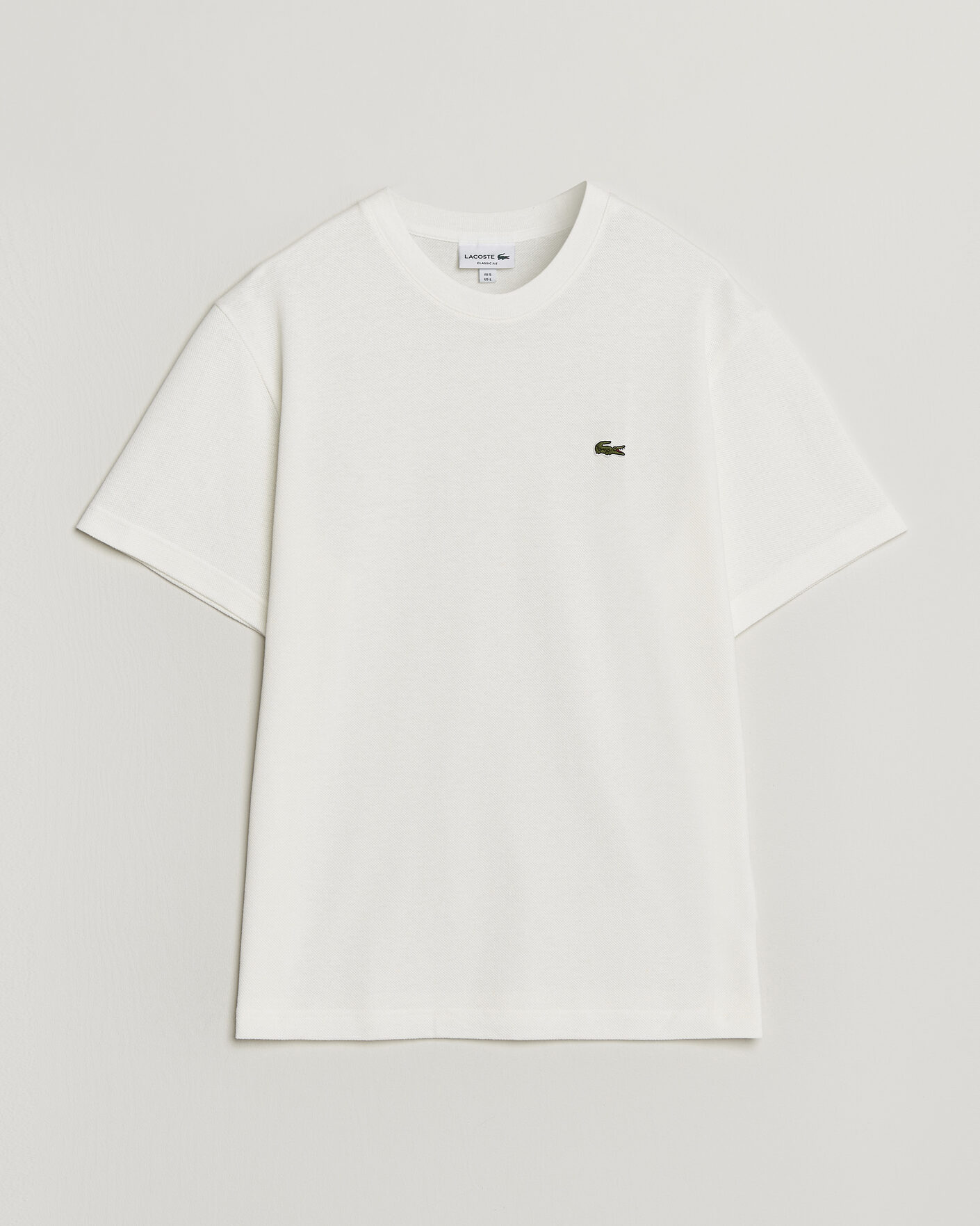 Mies | T-paidat | Lacoste | Cotton/Linen Pique T-Shirt Flour