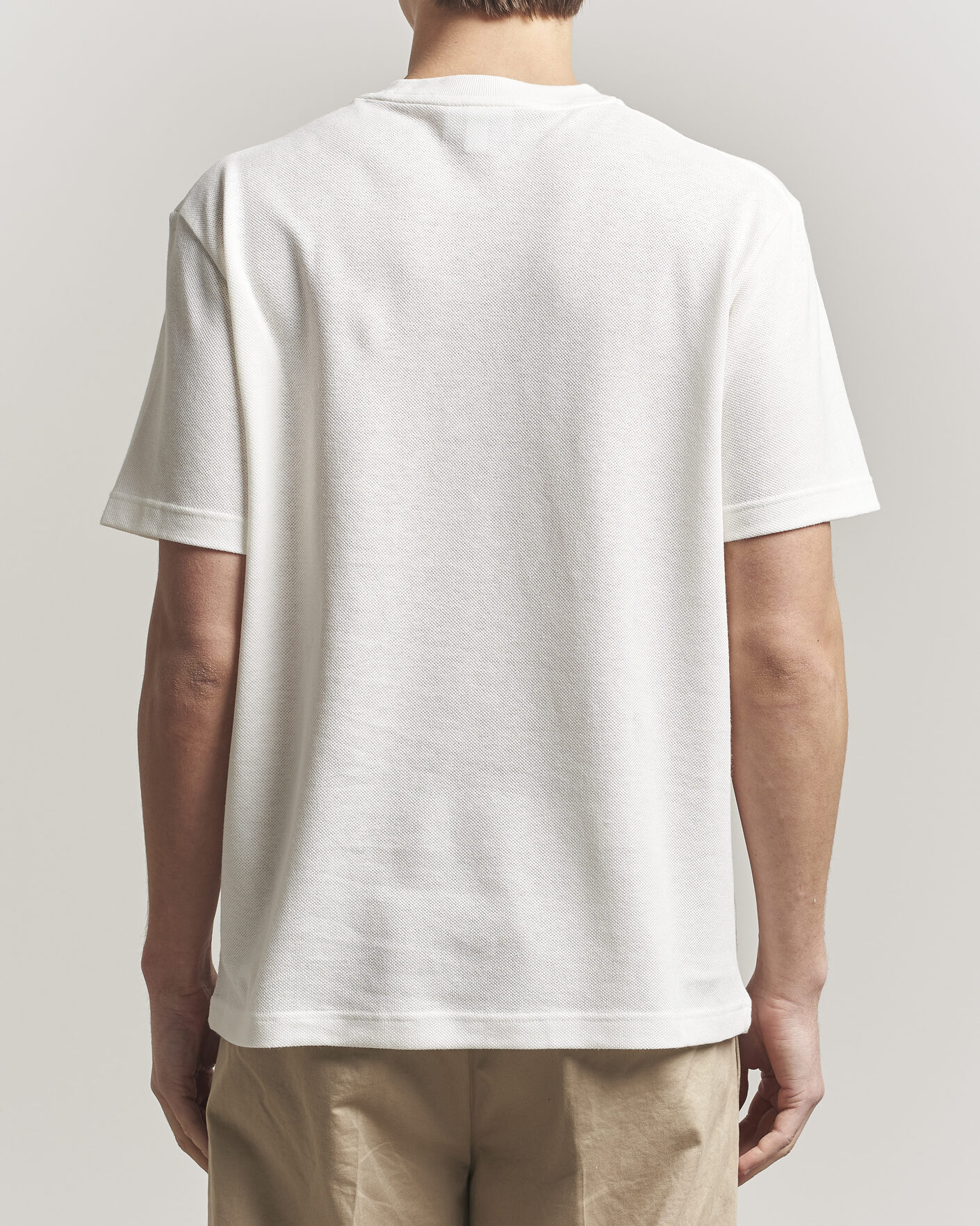 Mies | T-paidat | Lacoste | Cotton/Linen Pique T-Shirt Flour