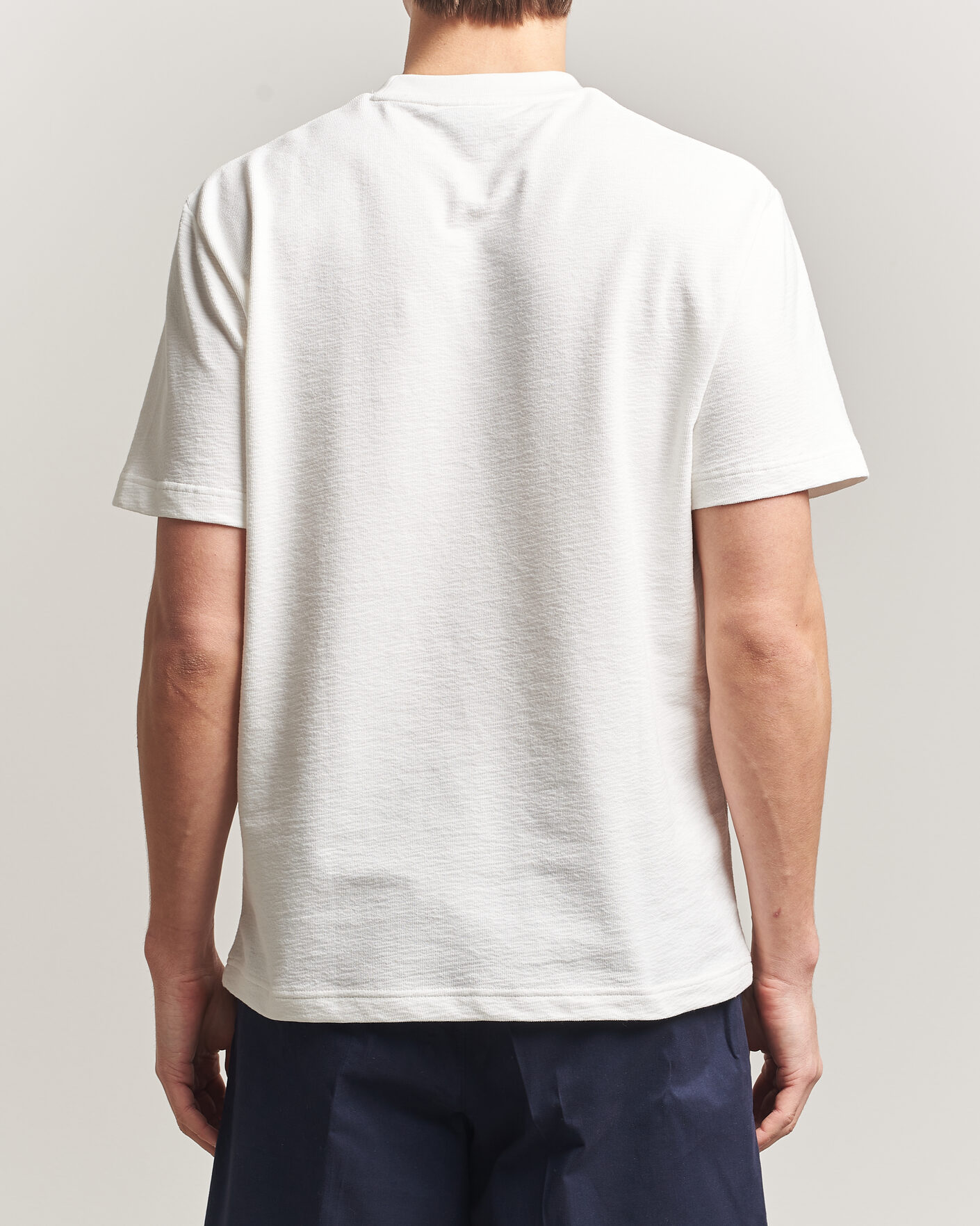 Mies | T-paidat | Lacoste | Textured Cotton T-Shirt Flour