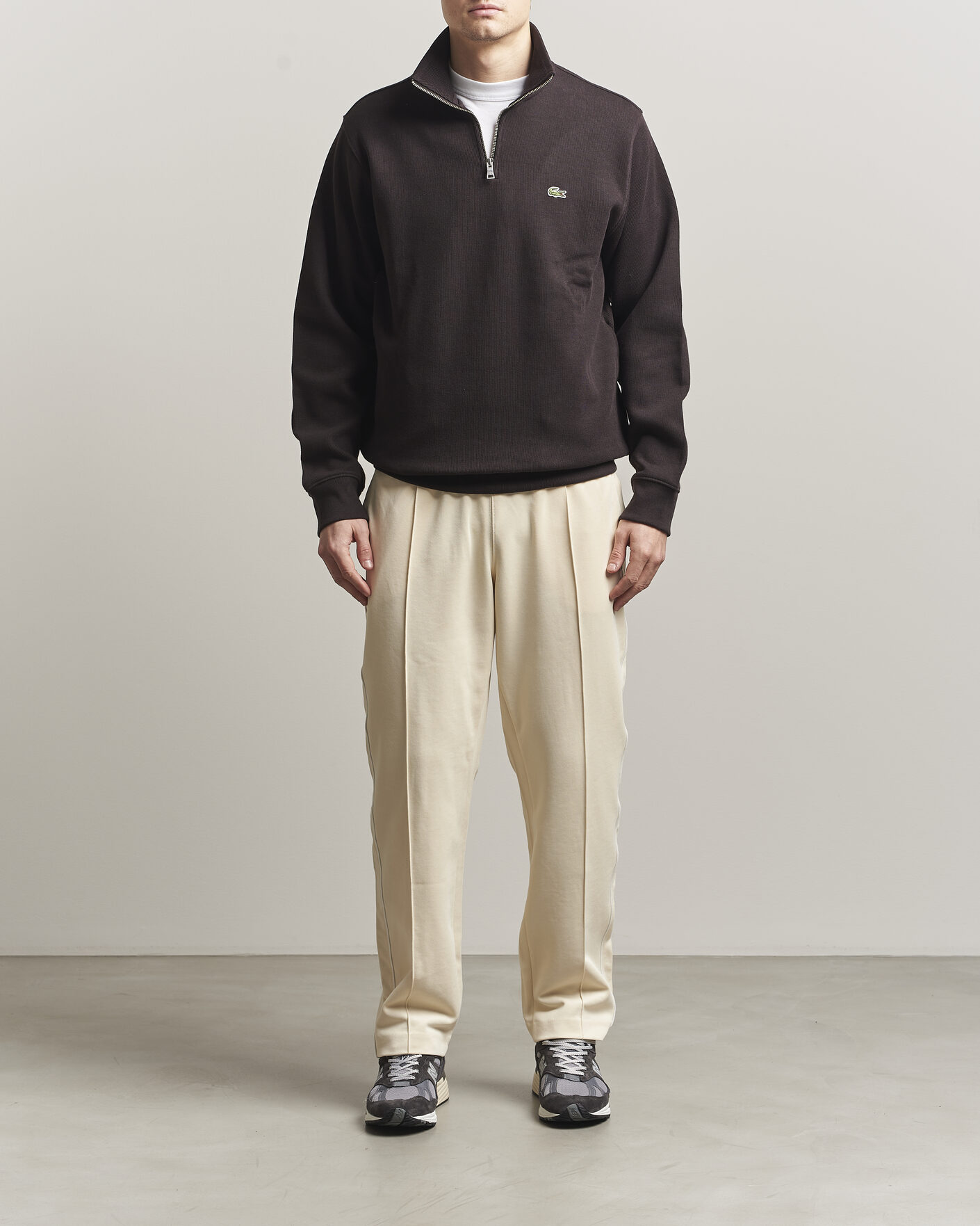 Mies | Housut | Lacoste | Piqué Track Pants Naturel Clair