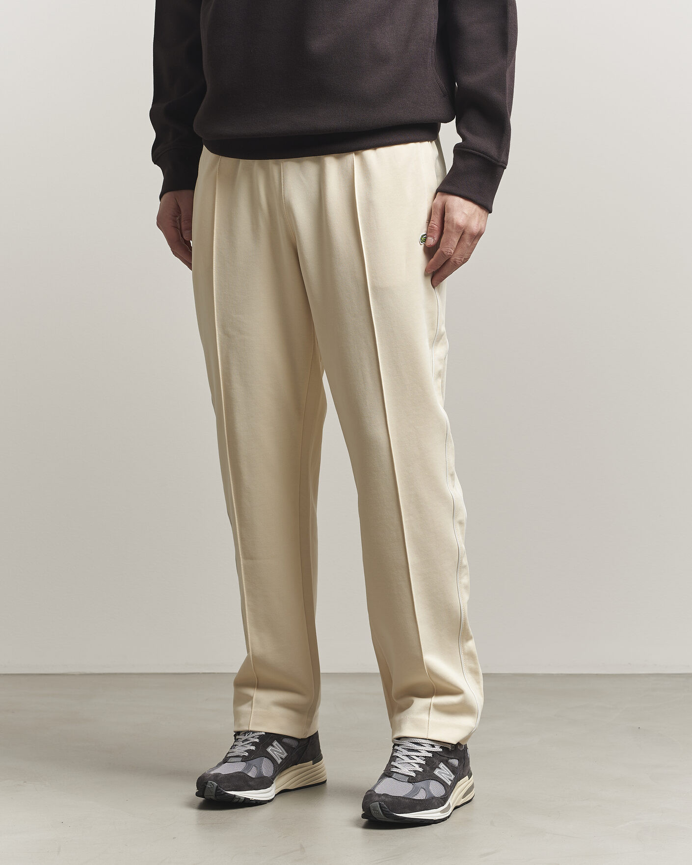 Mies | Housut | Lacoste | Piqué Track Pants Naturel Clair