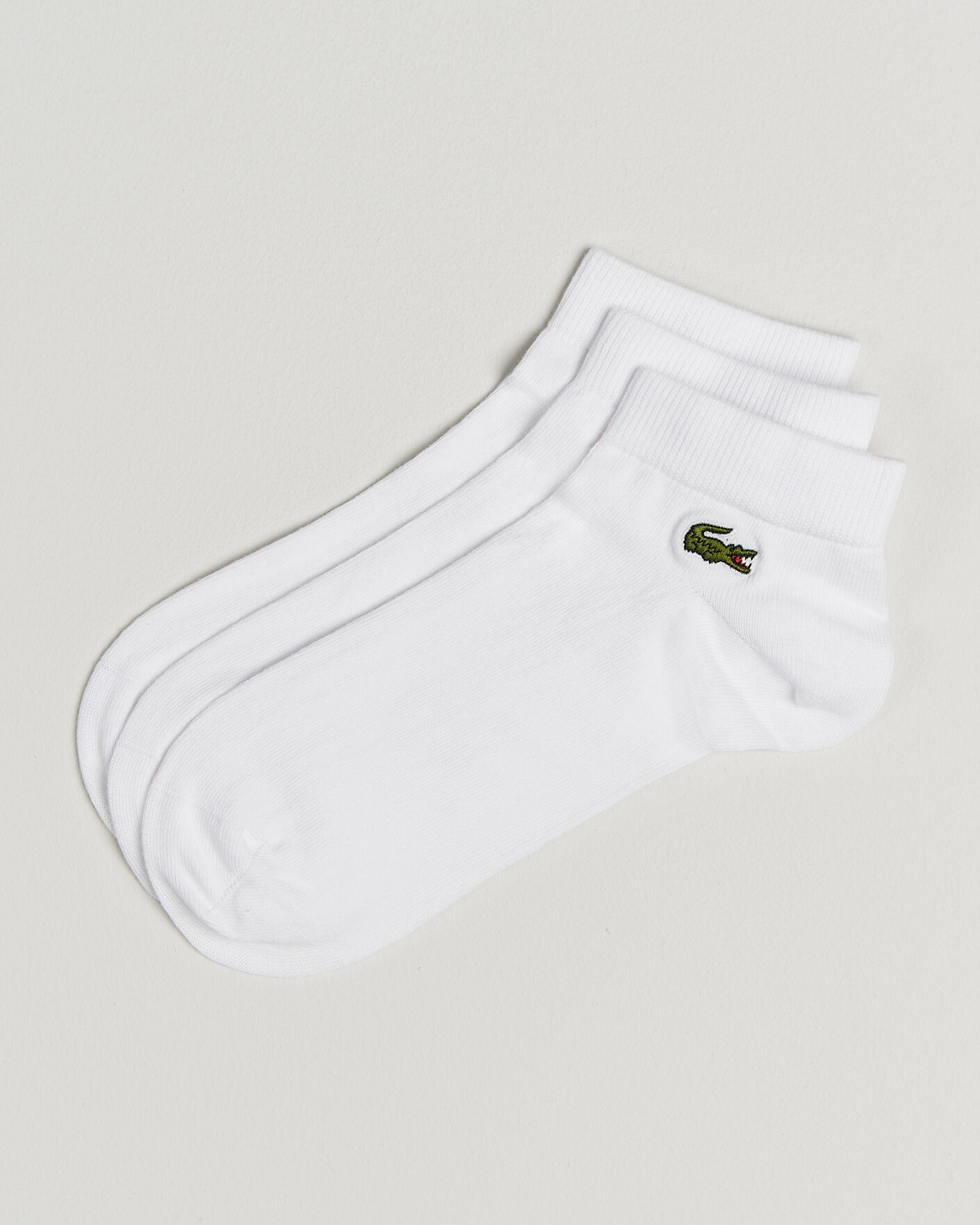 Mies | Alusvaatteet | Lacoste | 3-Pack Short Sport Socks White