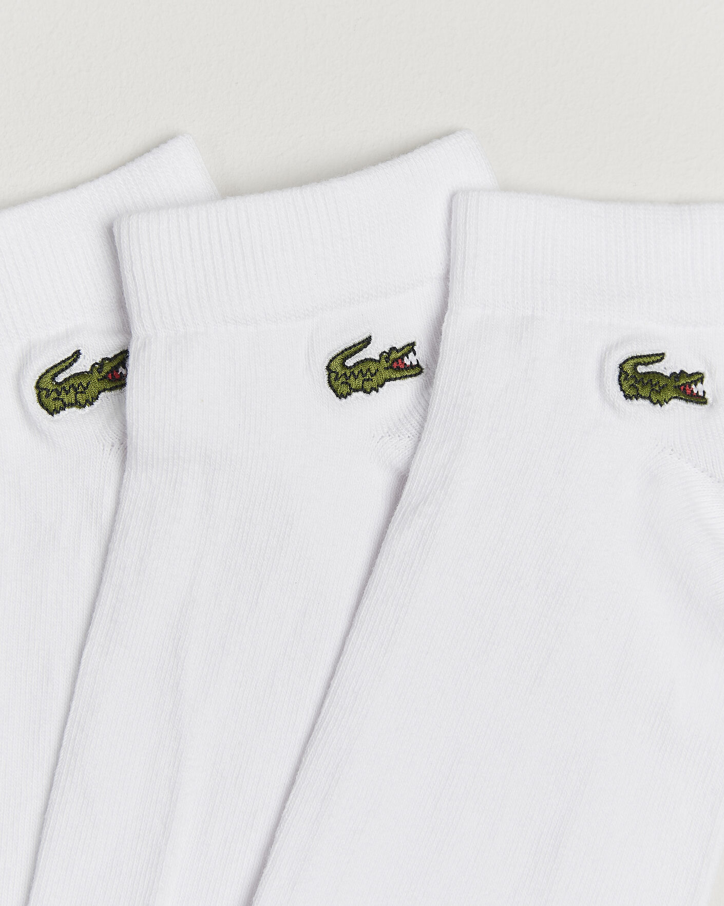 Mies | Alusvaatteet | Lacoste | 3-Pack Short Sport Socks White