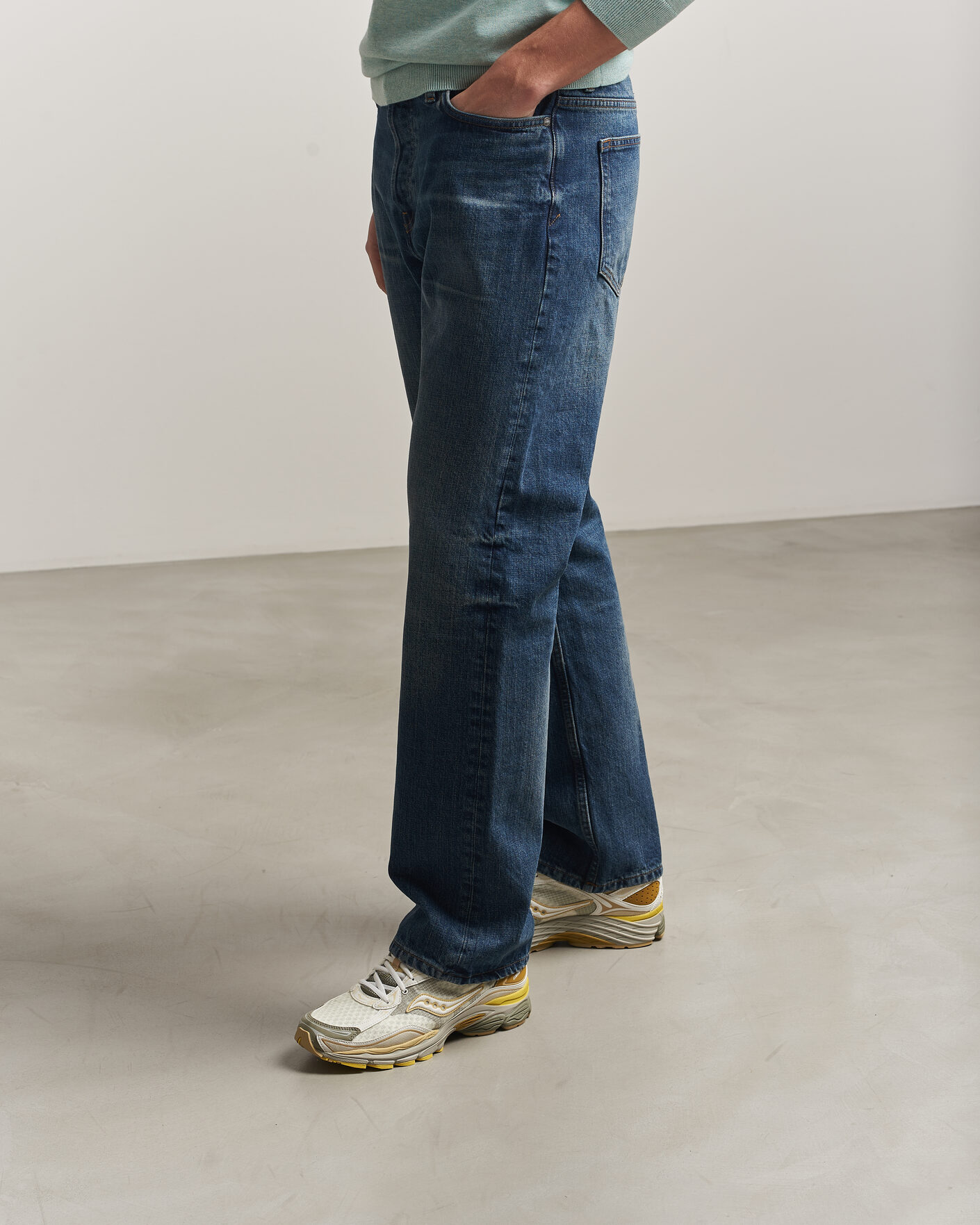 Mies | Tennarit | Saucony | Progrid Omni 9 Ripstop Running Sneaker Ivory/Moss