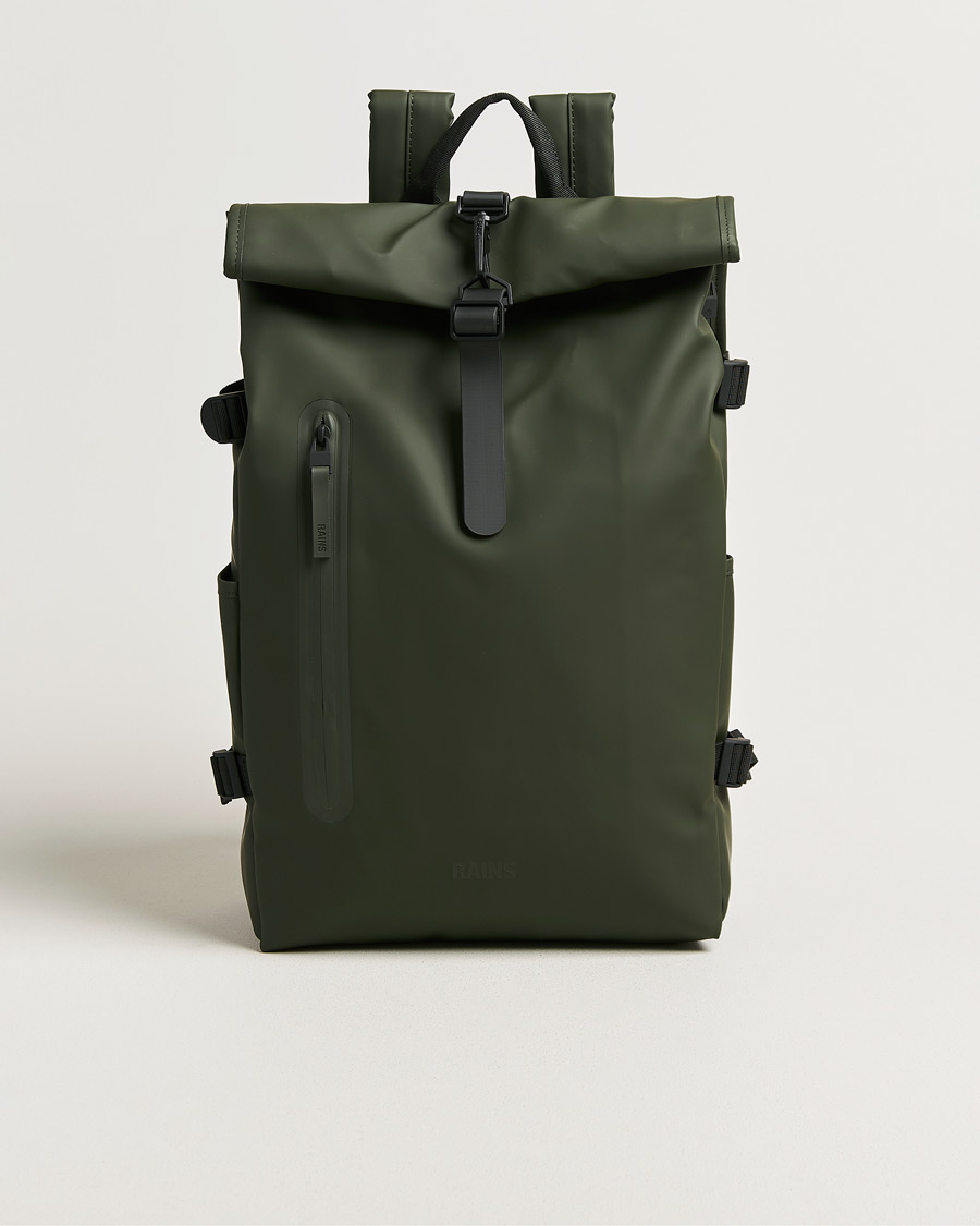 Mies | Laukut | RAINS | Rolltop Large Rucksack Green