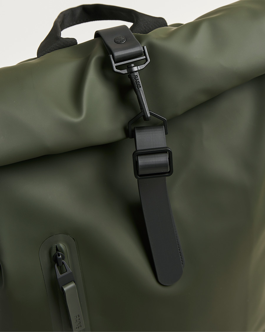 Mies | Laukut | RAINS | Rolltop Large Rucksack Green