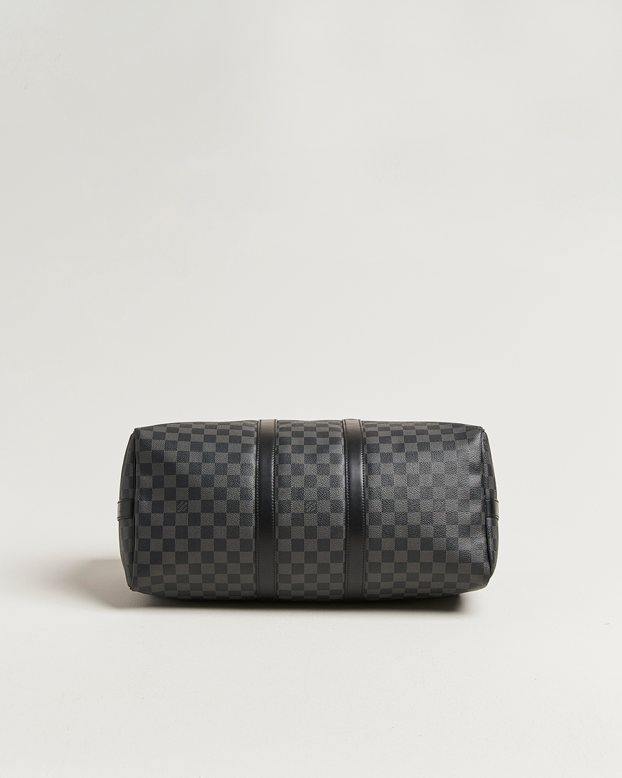 Mies | Pre-Owned & Vintage Bags | Louis Vuitton Pre-Owned | Keepall Bandouliére 45 Damier Graphite
