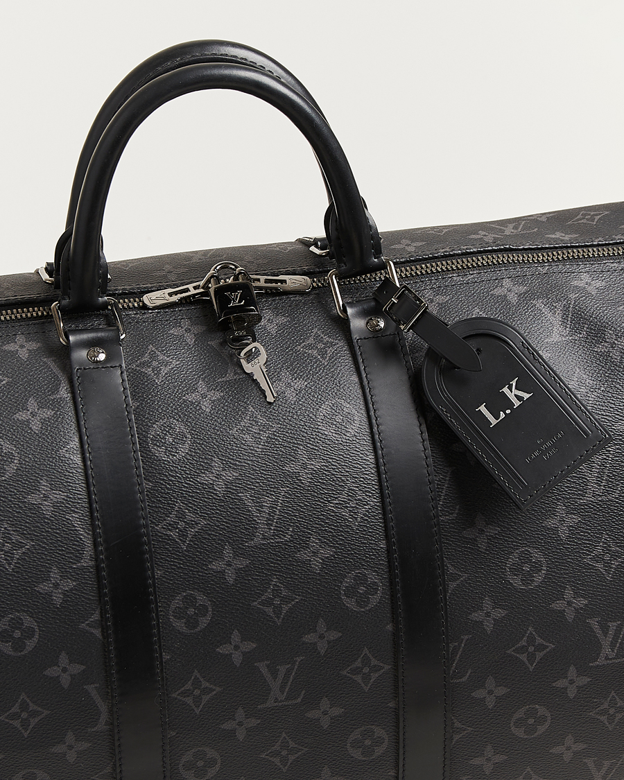 Mies | Louis Vuitton Pre-Owned Keepall Bandouliére 55 Monogram Eclipse | Louis Vuitton Pre-Owned | Keepall Bandouliére 55 Monogram Eclipse