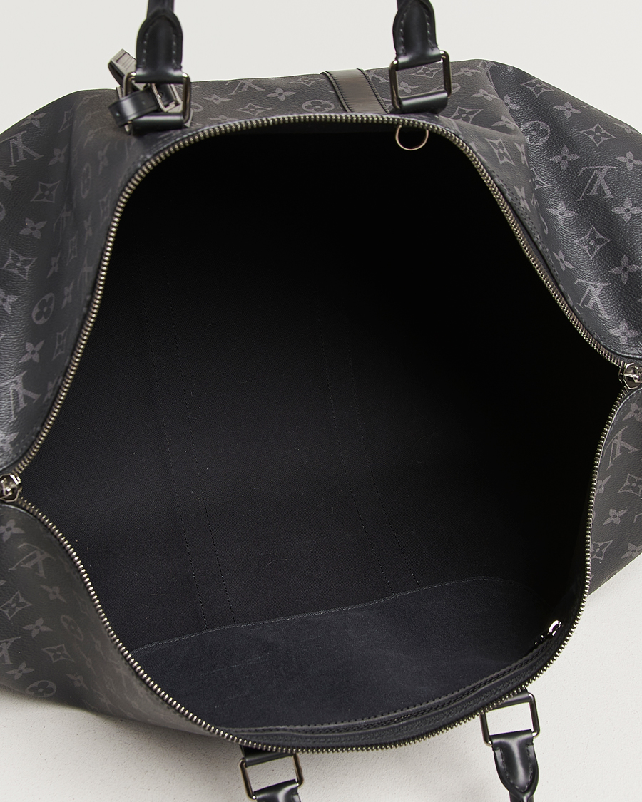 Mies | Louis Vuitton Pre-Owned Keepall Bandouliére 55 Monogram Eclipse | Louis Vuitton Pre-Owned | Keepall Bandouliére 55 Monogram Eclipse