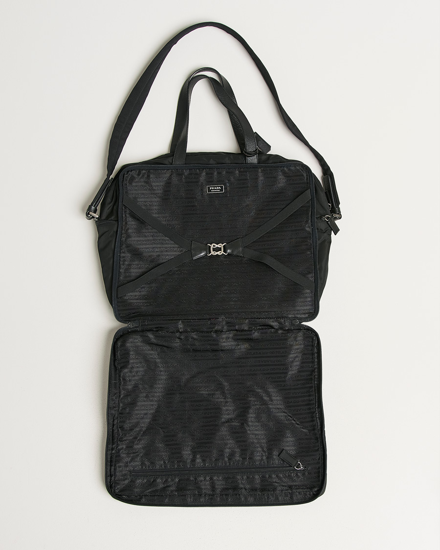 Mies | Pre-Owned & Vintage Bags | Prada Pre-Owned | Tessuto Nylon Document Bag Black