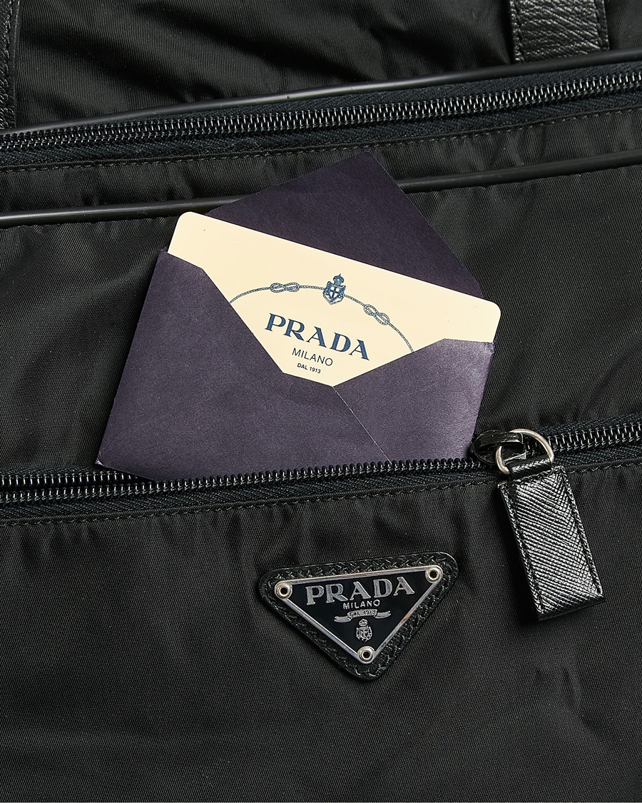 Mies | Pre-Owned & Vintage Bags | Prada Pre-Owned | Tessuto Nylon Document Bag Black